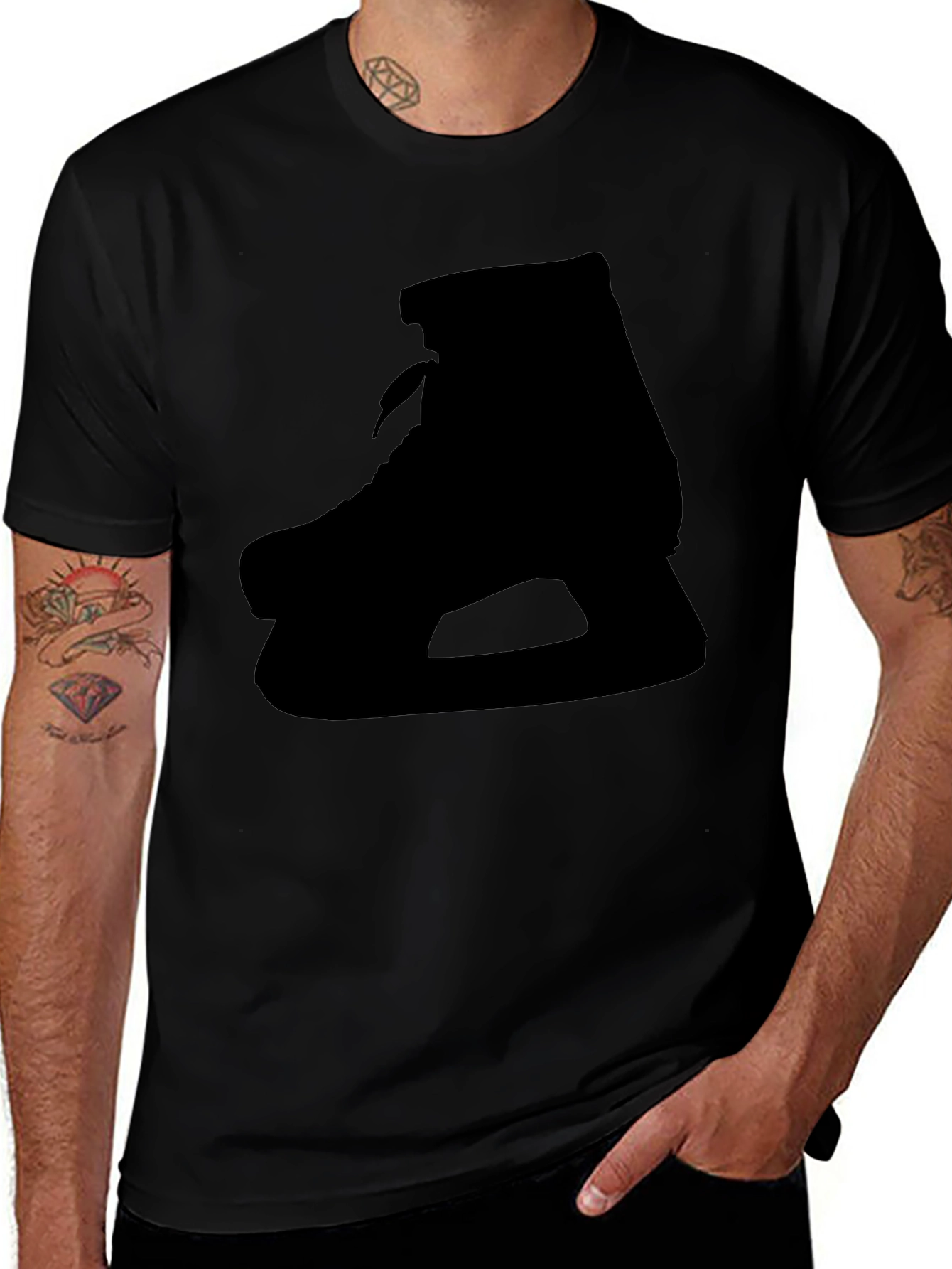 Skate Silhouette T-Shirt - Black
