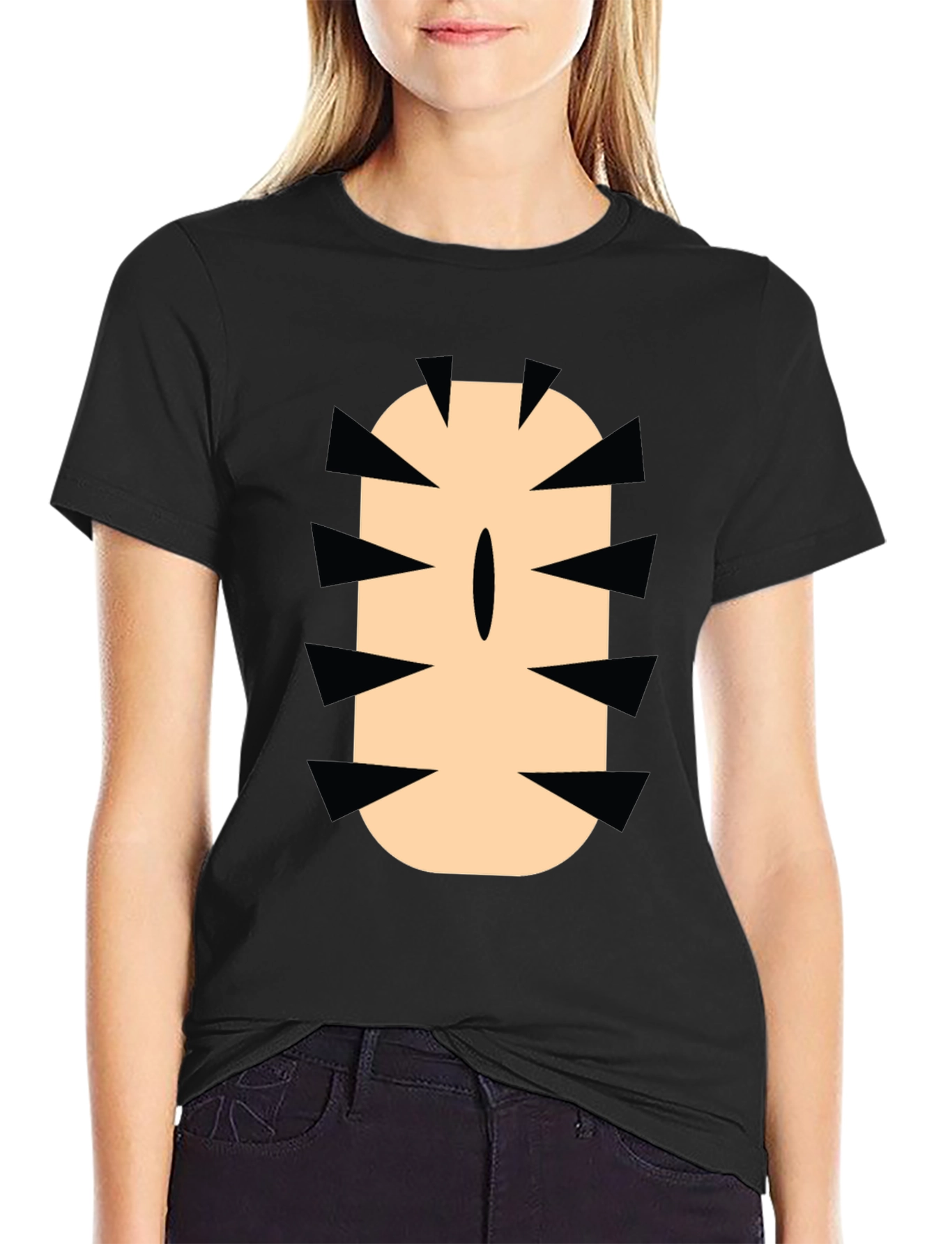 Funny Cartoon Monster Mouth Graphic Tee