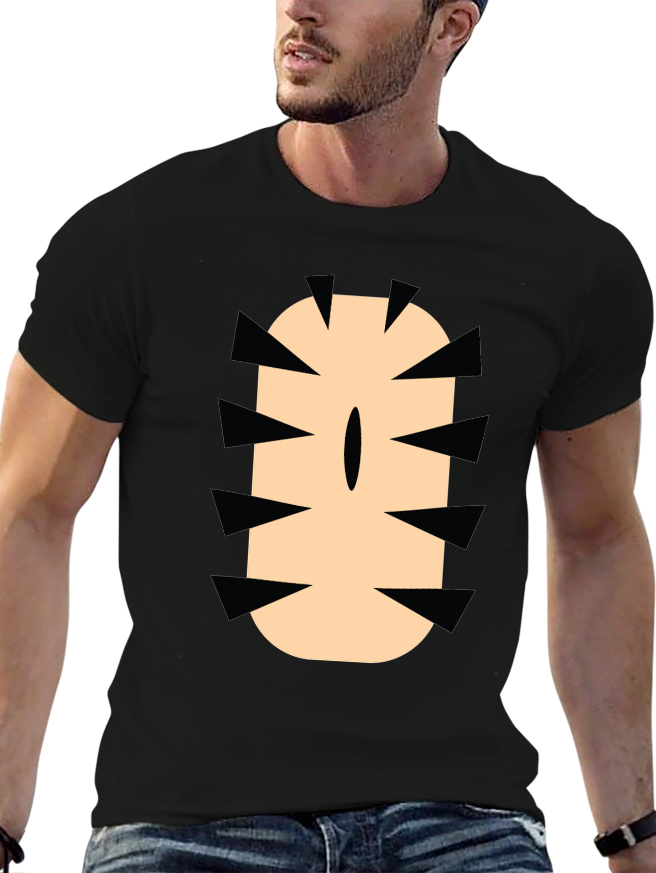 Funny Cartoon Monster Mouth Graphic Tee