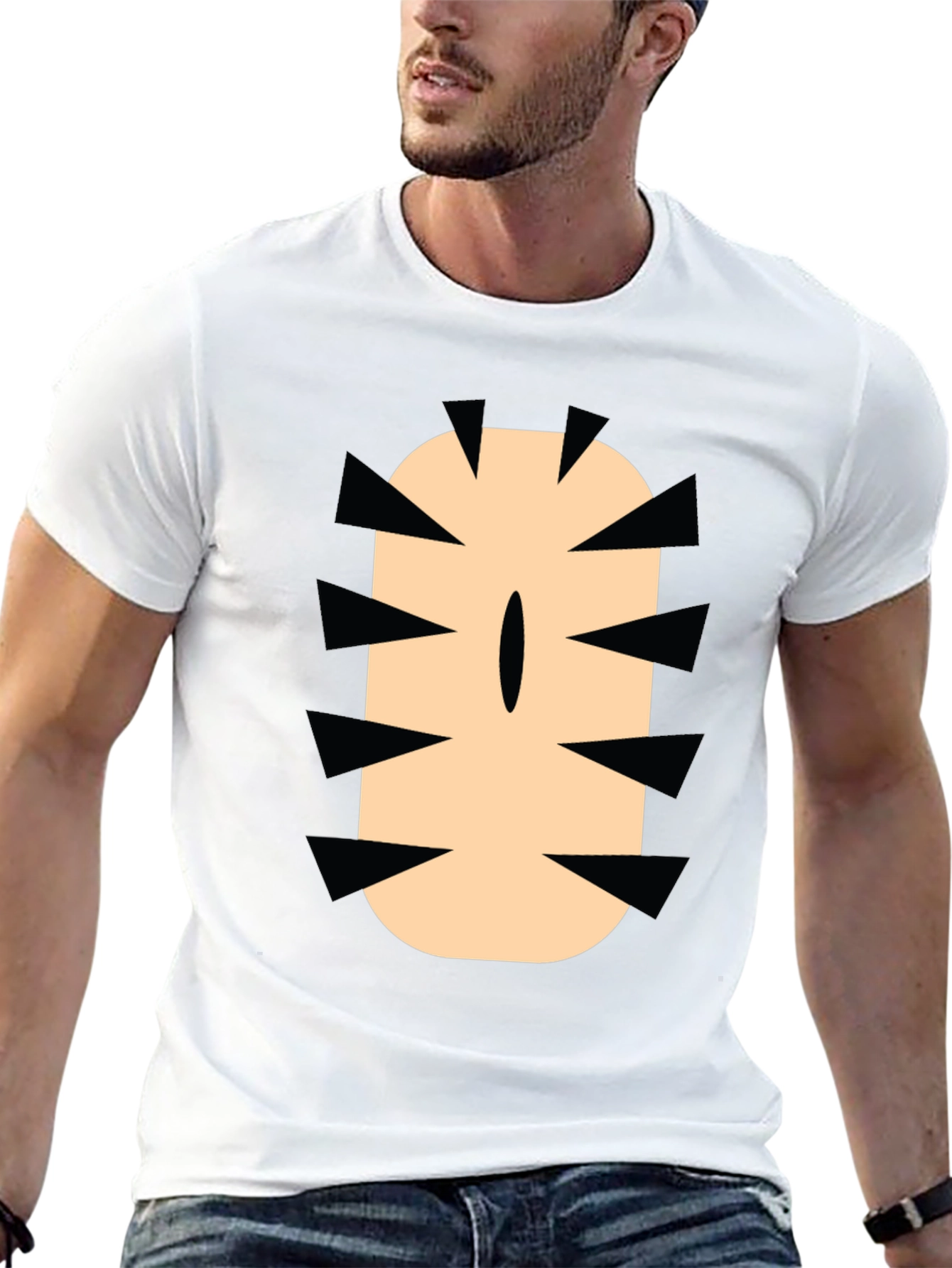 Funny Cartoon Monster Mouth Graphic Tee