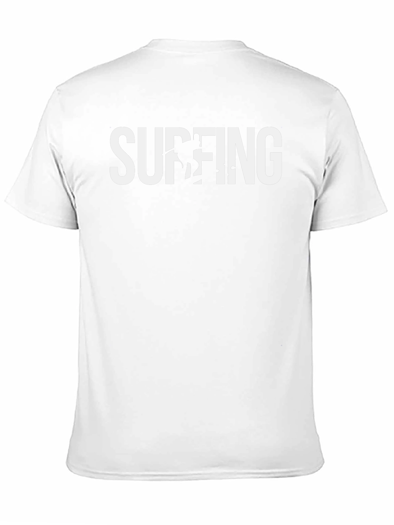 Surfing Graphic Tee - Black Cotton T-Shirt