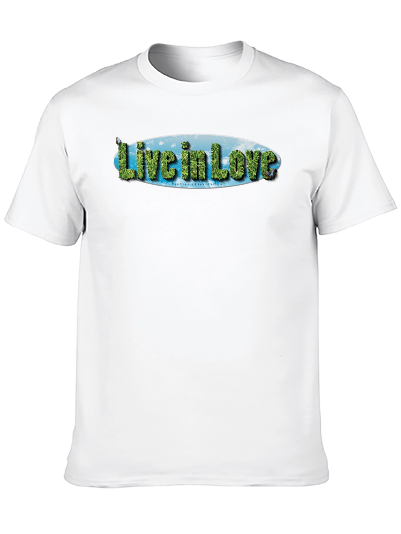 Live in Love Graphic Tee - Black Cotton T-Shirt