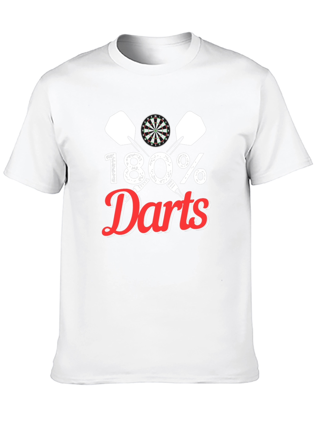 180% Darts Graphic Tee - Dartboard & Dart Design