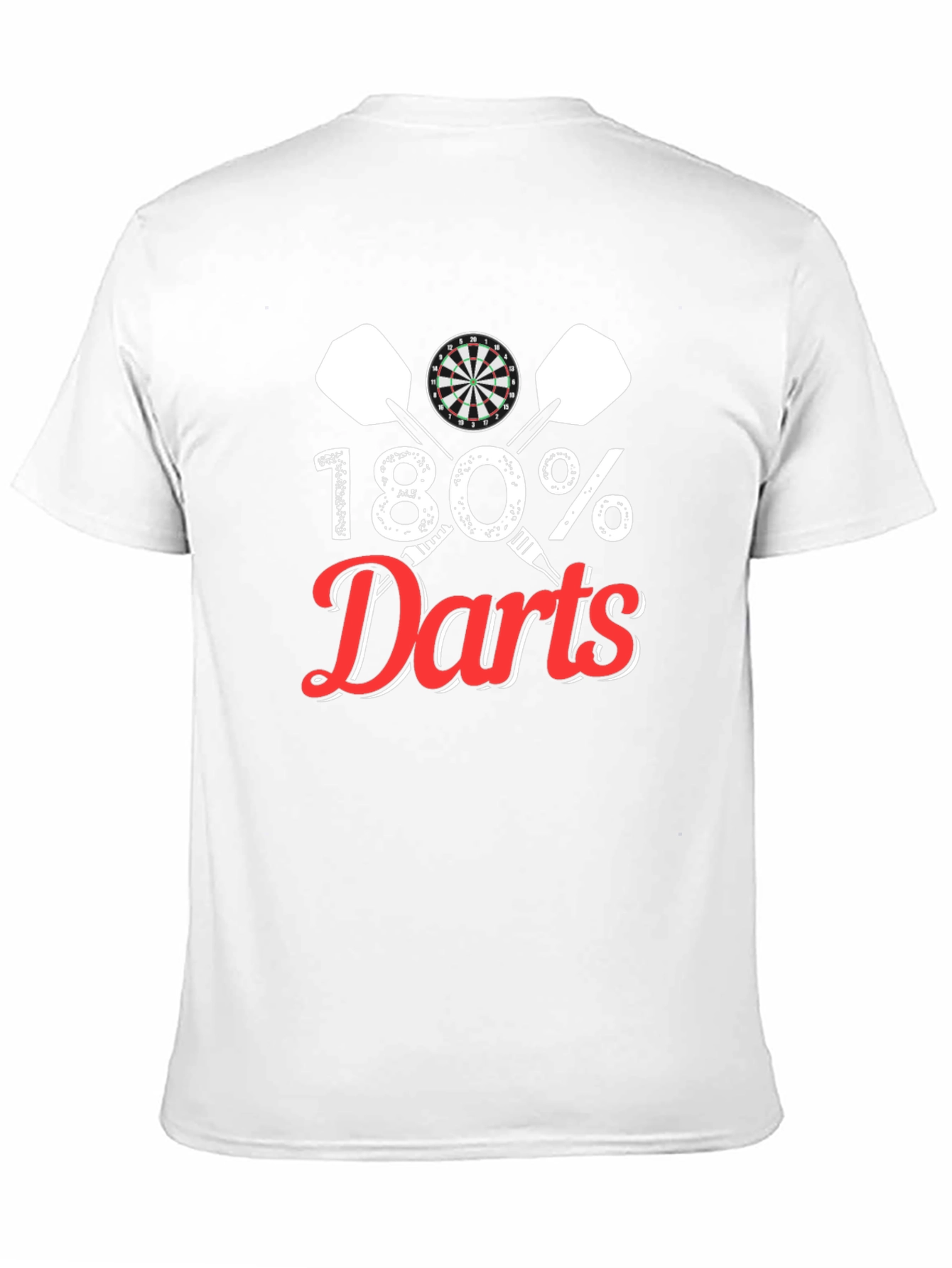 180% Darts Graphic Tee - Dartboard & Dart Design