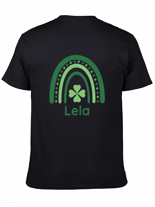 St. Patricks Day Lela Shamrock Rainbow T-Shirt