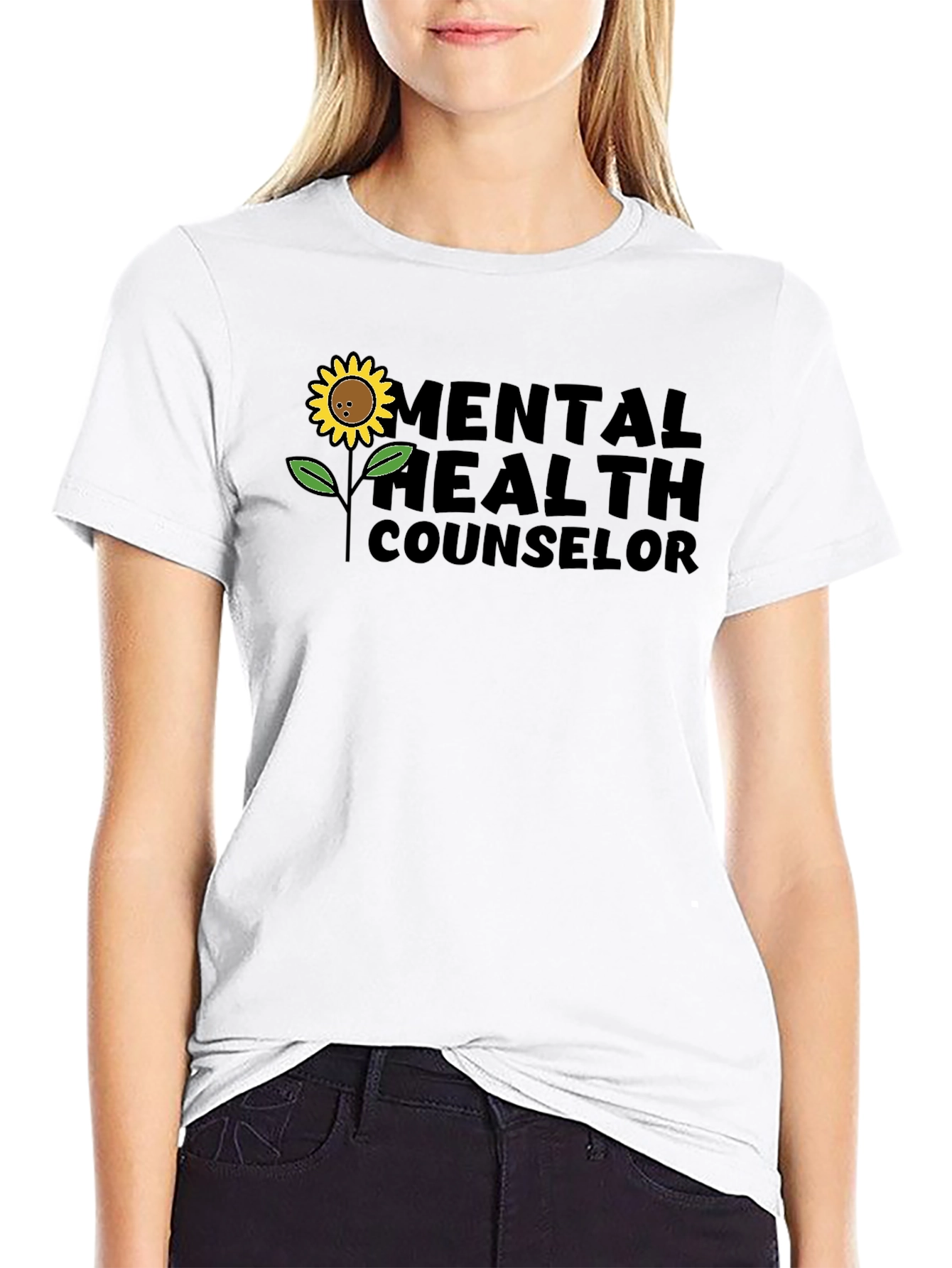 Mental Health Counselor Sunflower T-Shirt