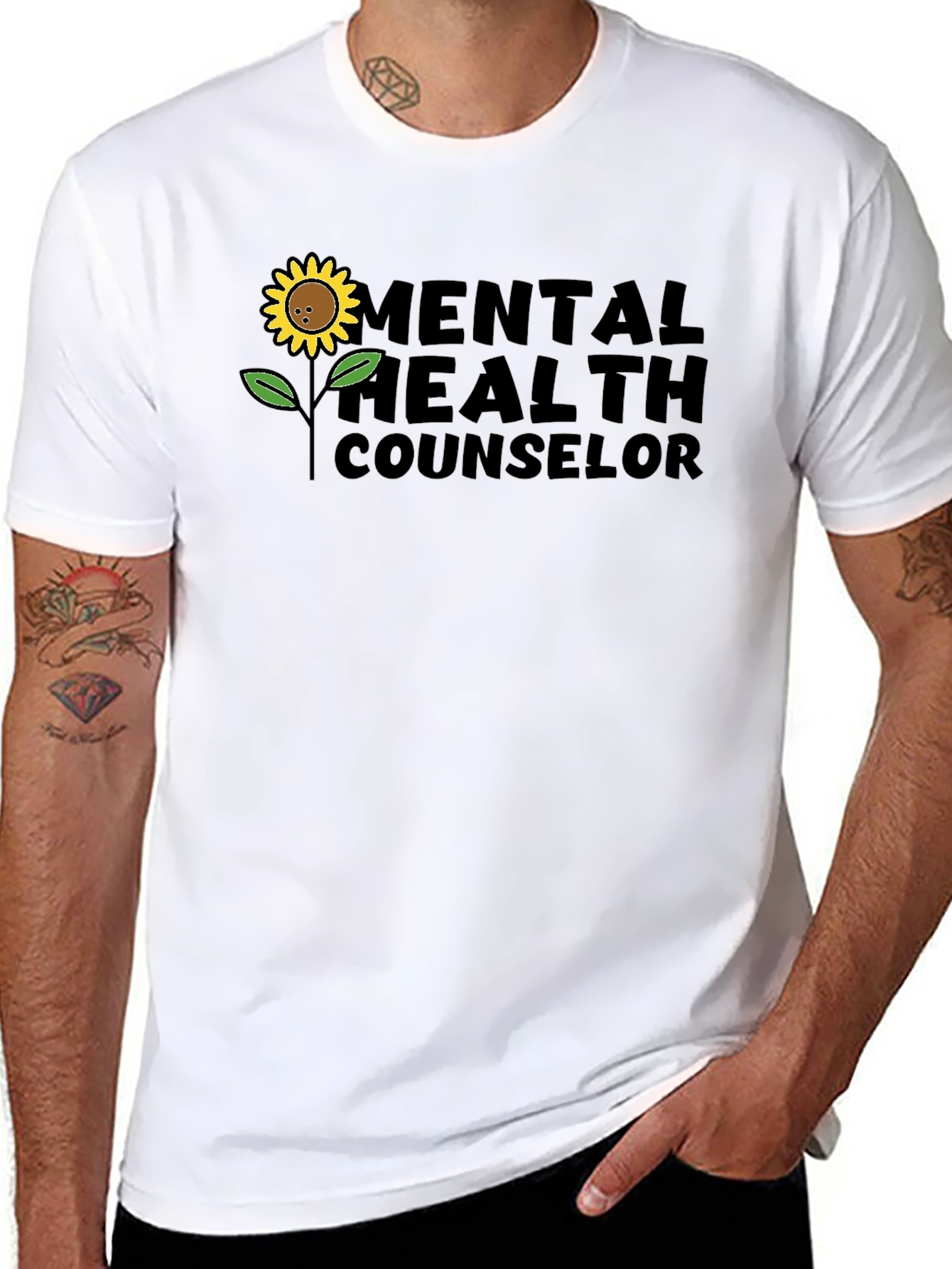 Mental Health Counselor Sunflower T-Shirt
