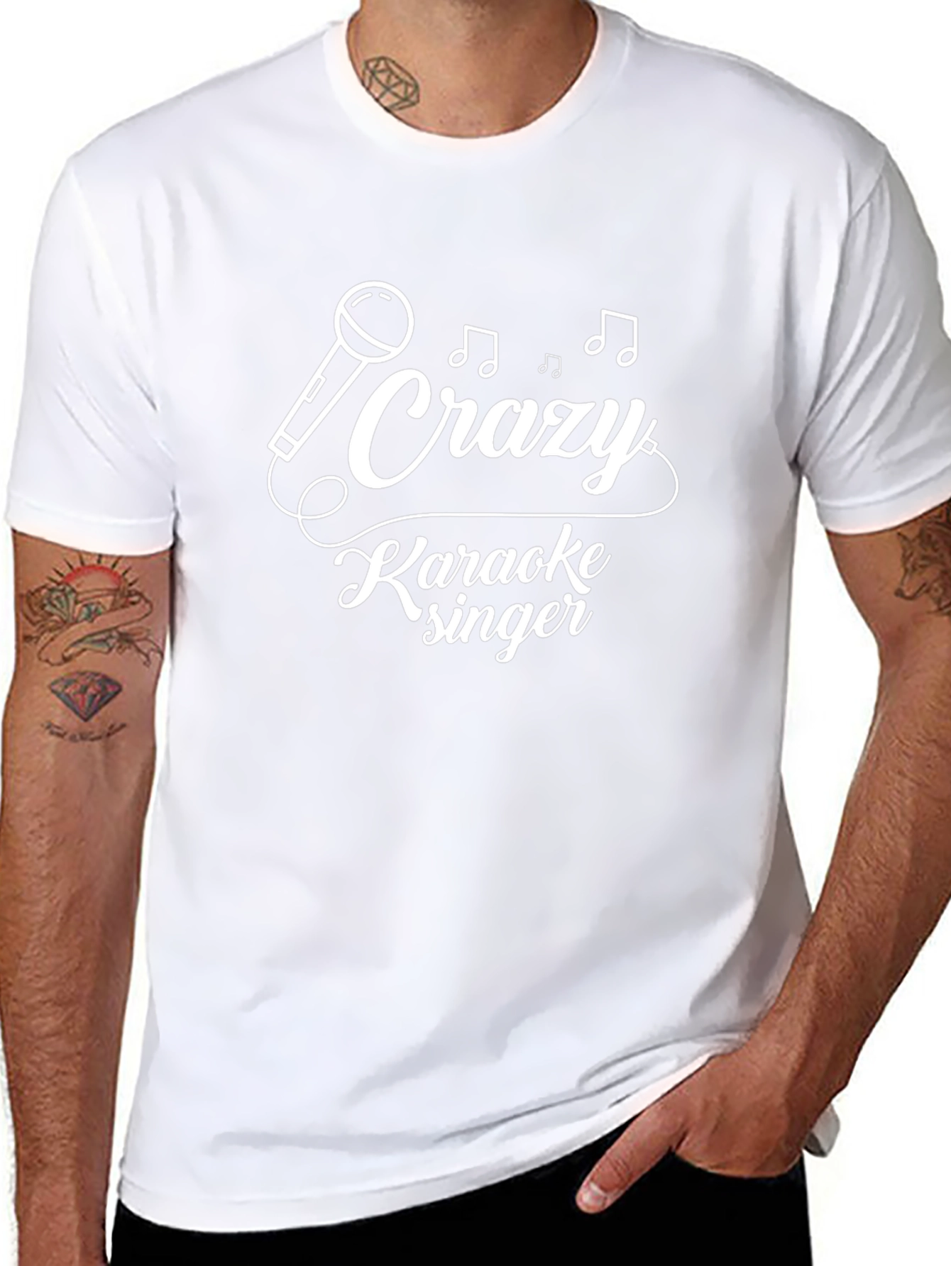 Crazy Karaoke Singer Graphic Tee