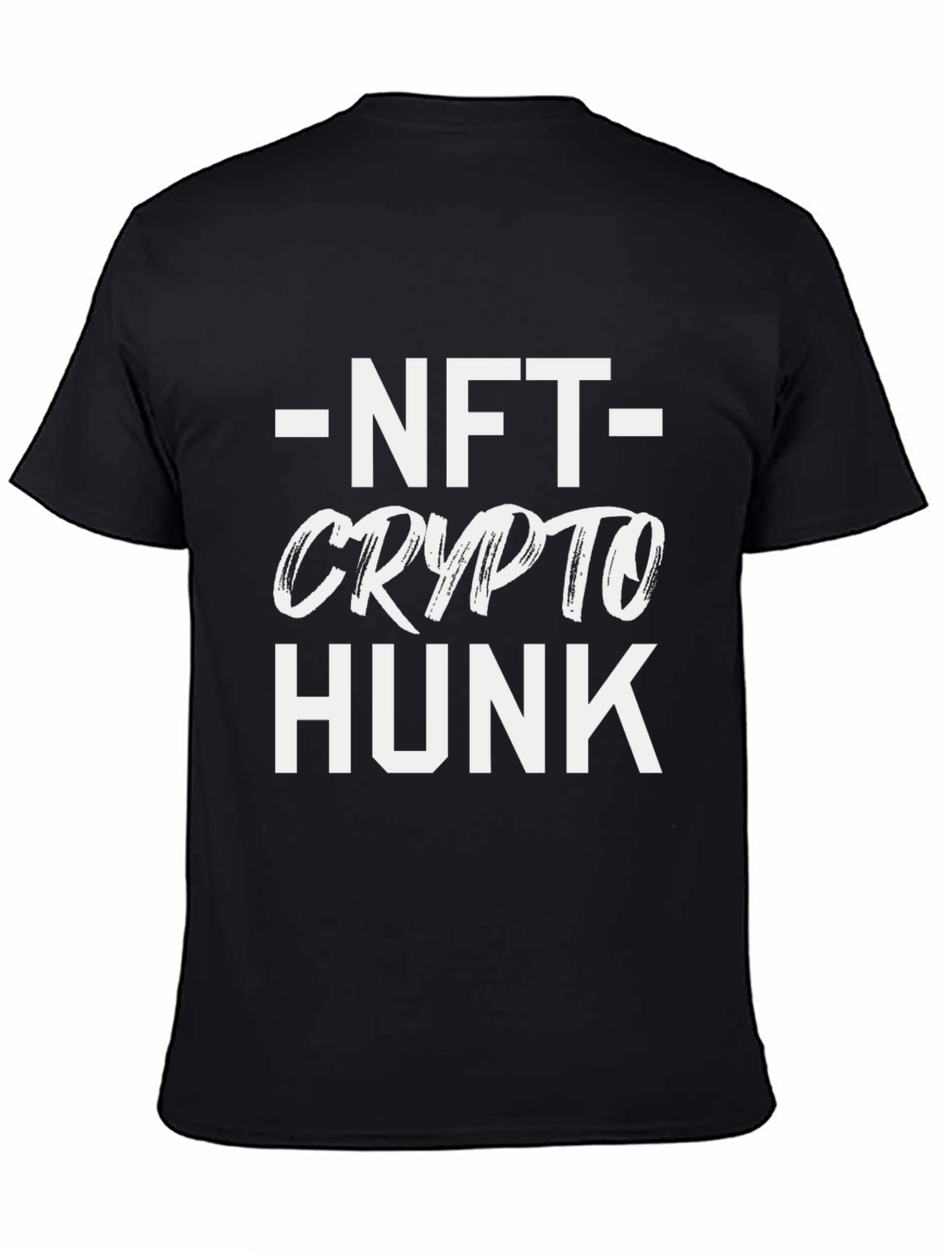 NFT Crypto Hunk Black Graphic Tee