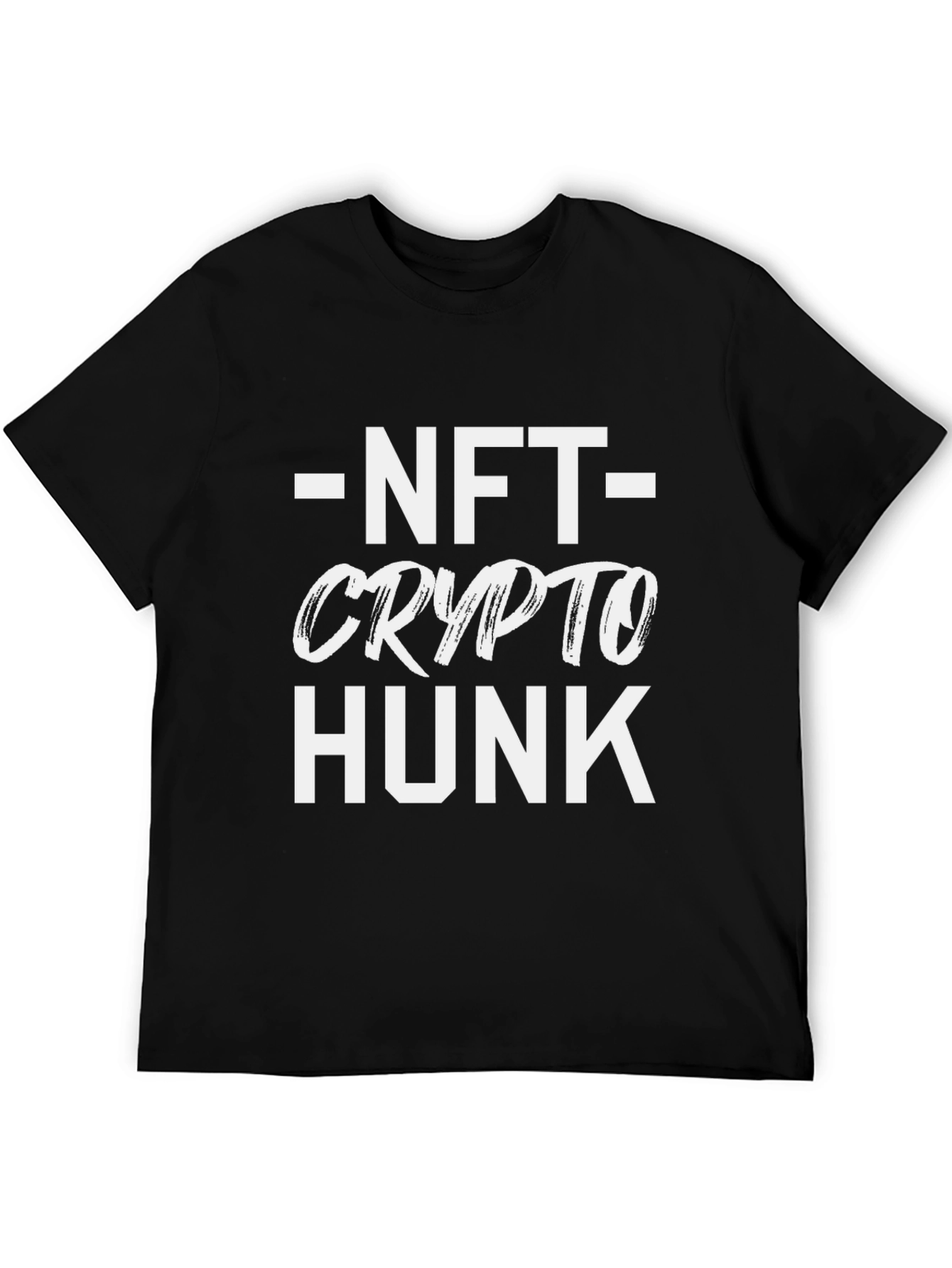 NFT Crypto Hunk Black Graphic Tee