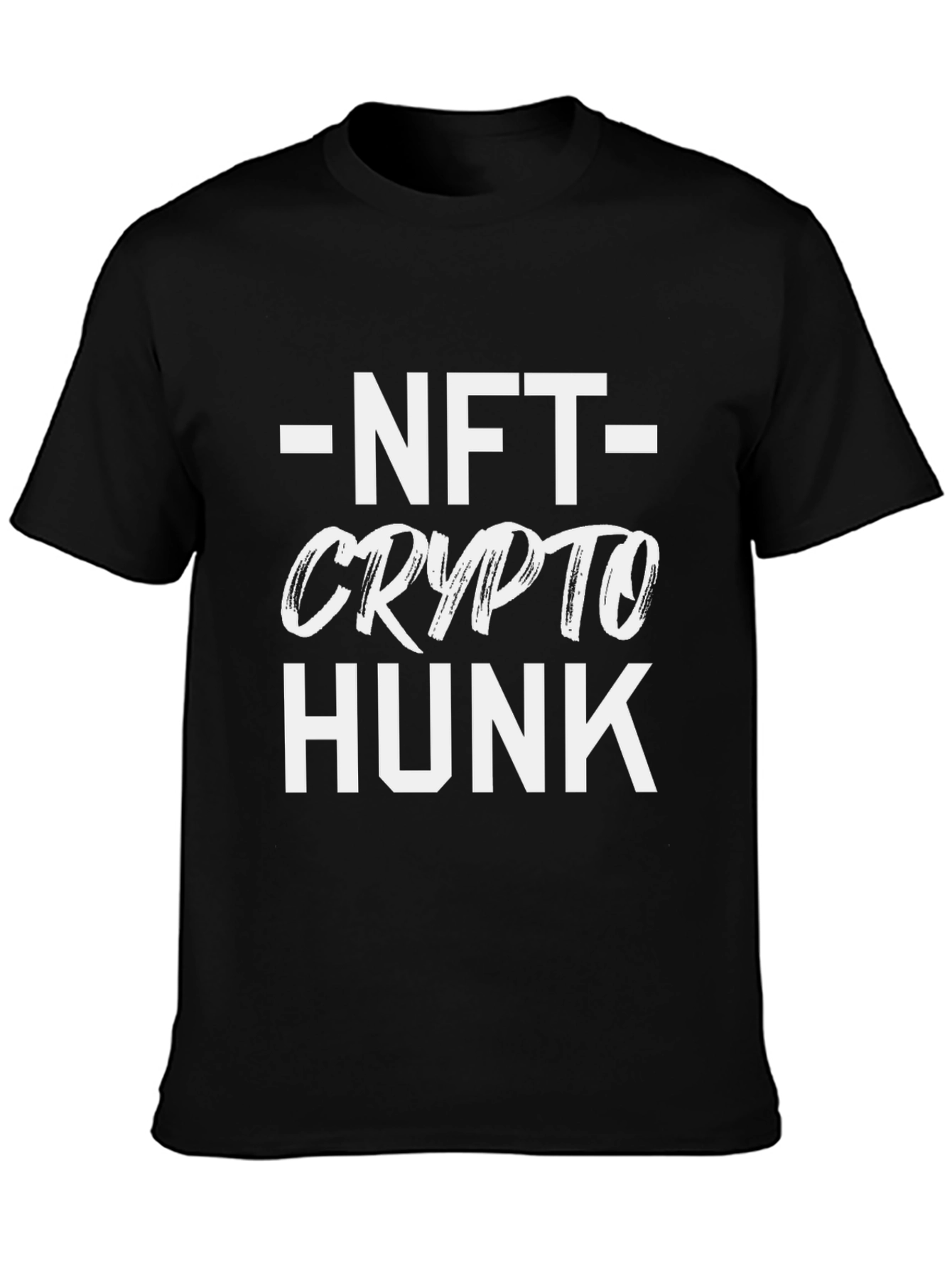 NFT Crypto Hunk Black Graphic Tee