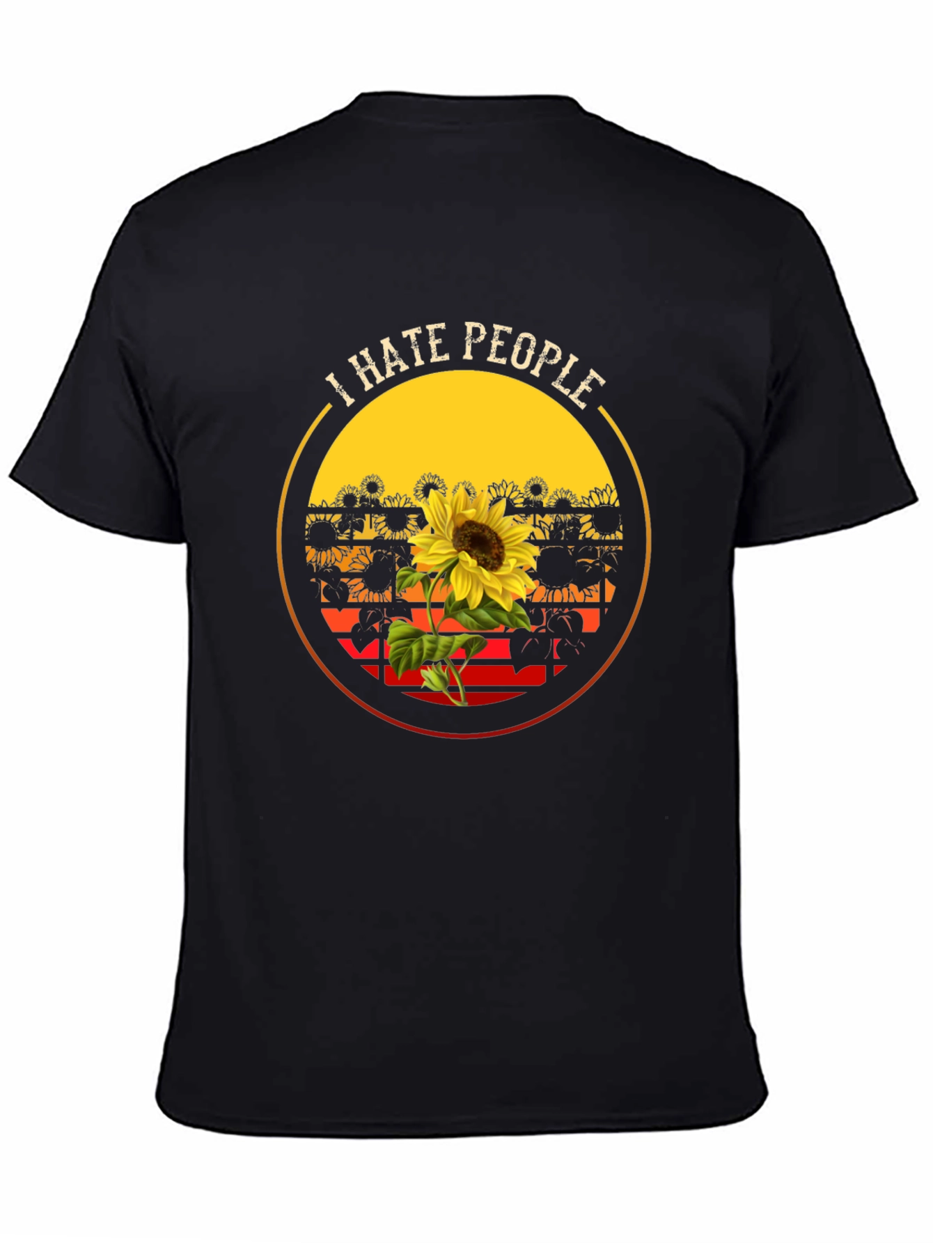 I Hate People Sunflower Graphic Tee