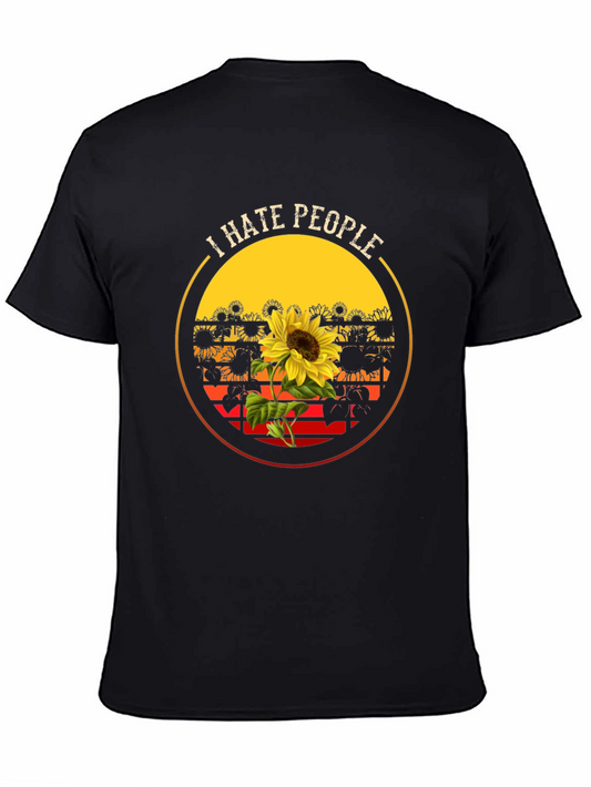 I Hate People Sunflower Graphic Tee