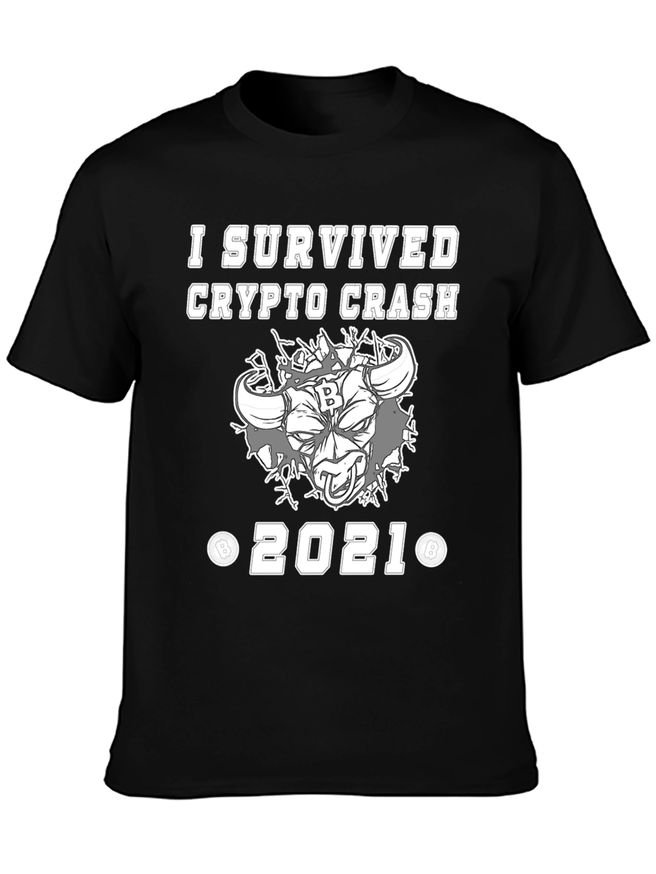 Crypto Crash Survivor 2021 Graphic T-Shirt