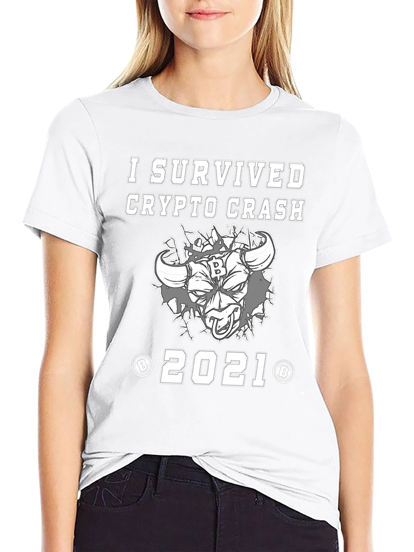 Crypto Crash Survivor 2021 Graphic T-Shirt
