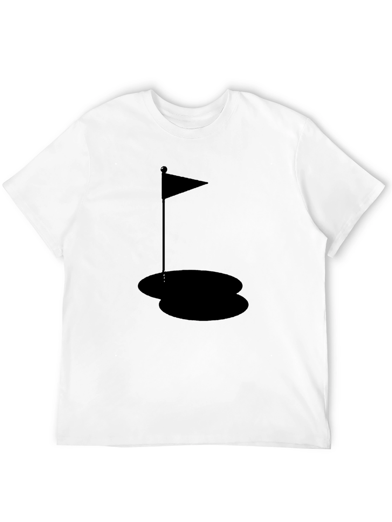 Golf Hole Black T-Shirt