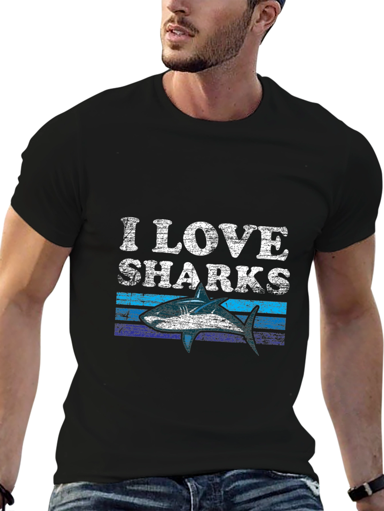 I Love Sharks Graphic Tee