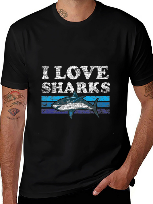I Love Sharks Graphic Tee
