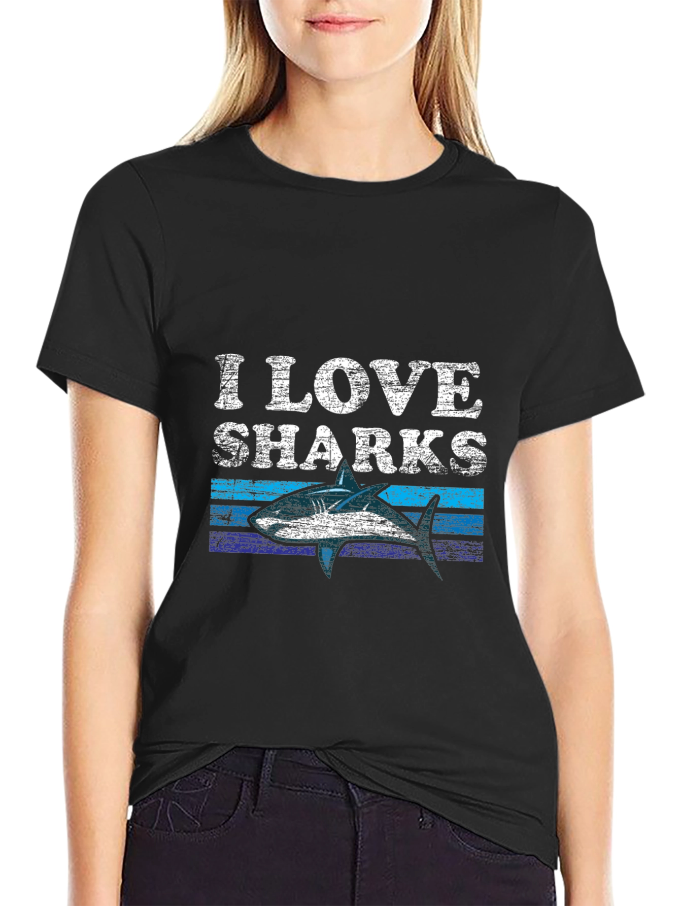 I Love Sharks Graphic Tee