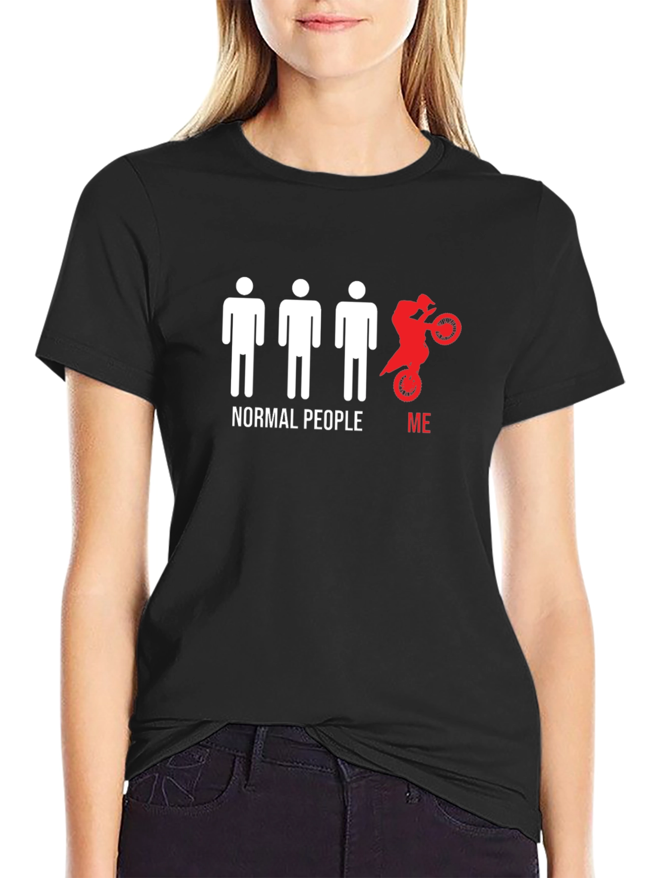 Normal People Me Motocross T-Shirt