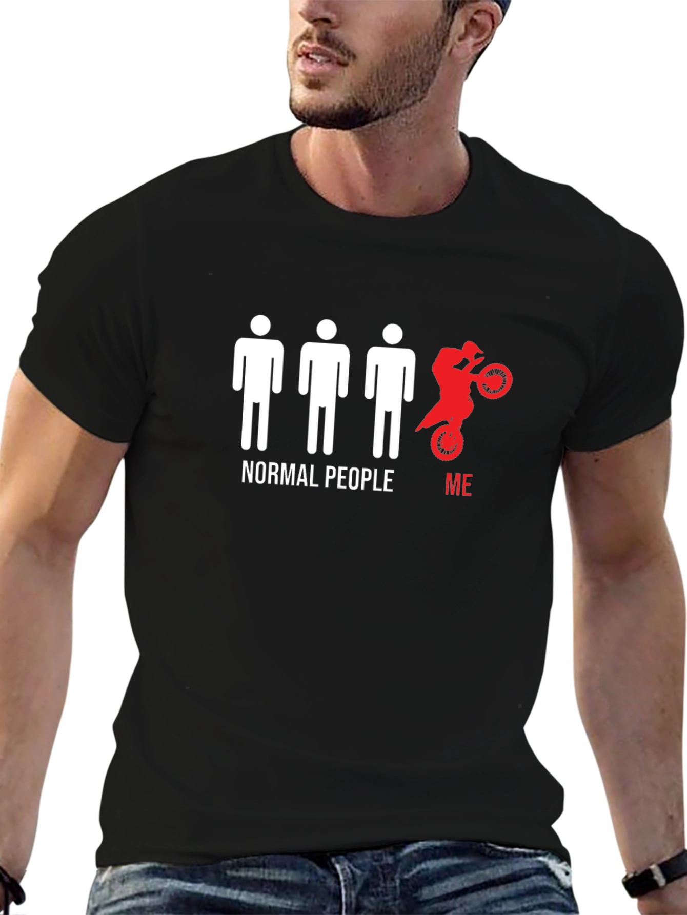 Normal People Me Motocross T-Shirt