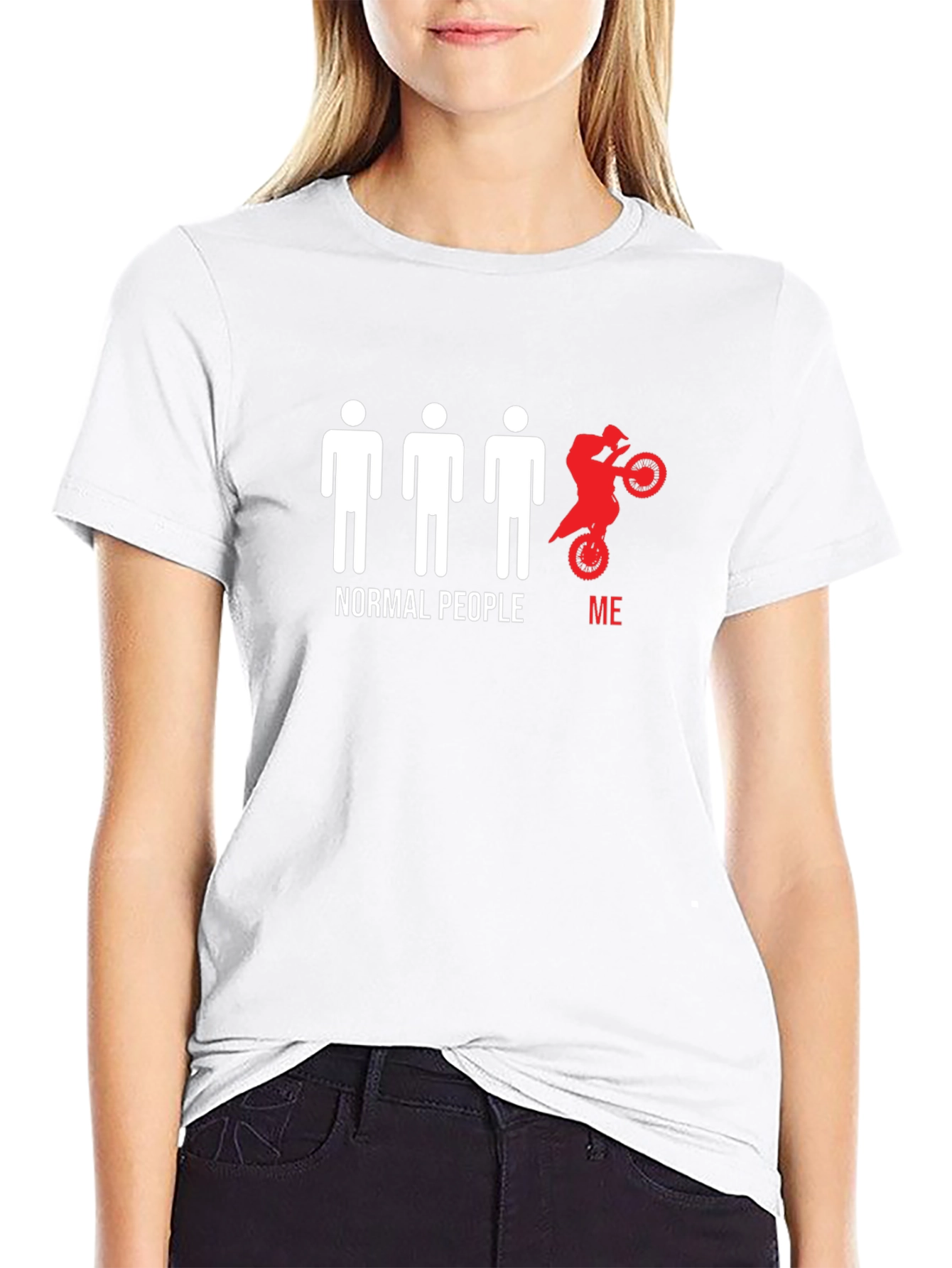 Normal People Me Motocross T-Shirt