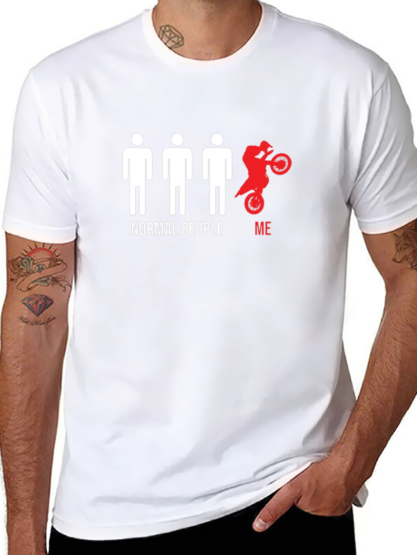 Normal People Me Motocross T-Shirt