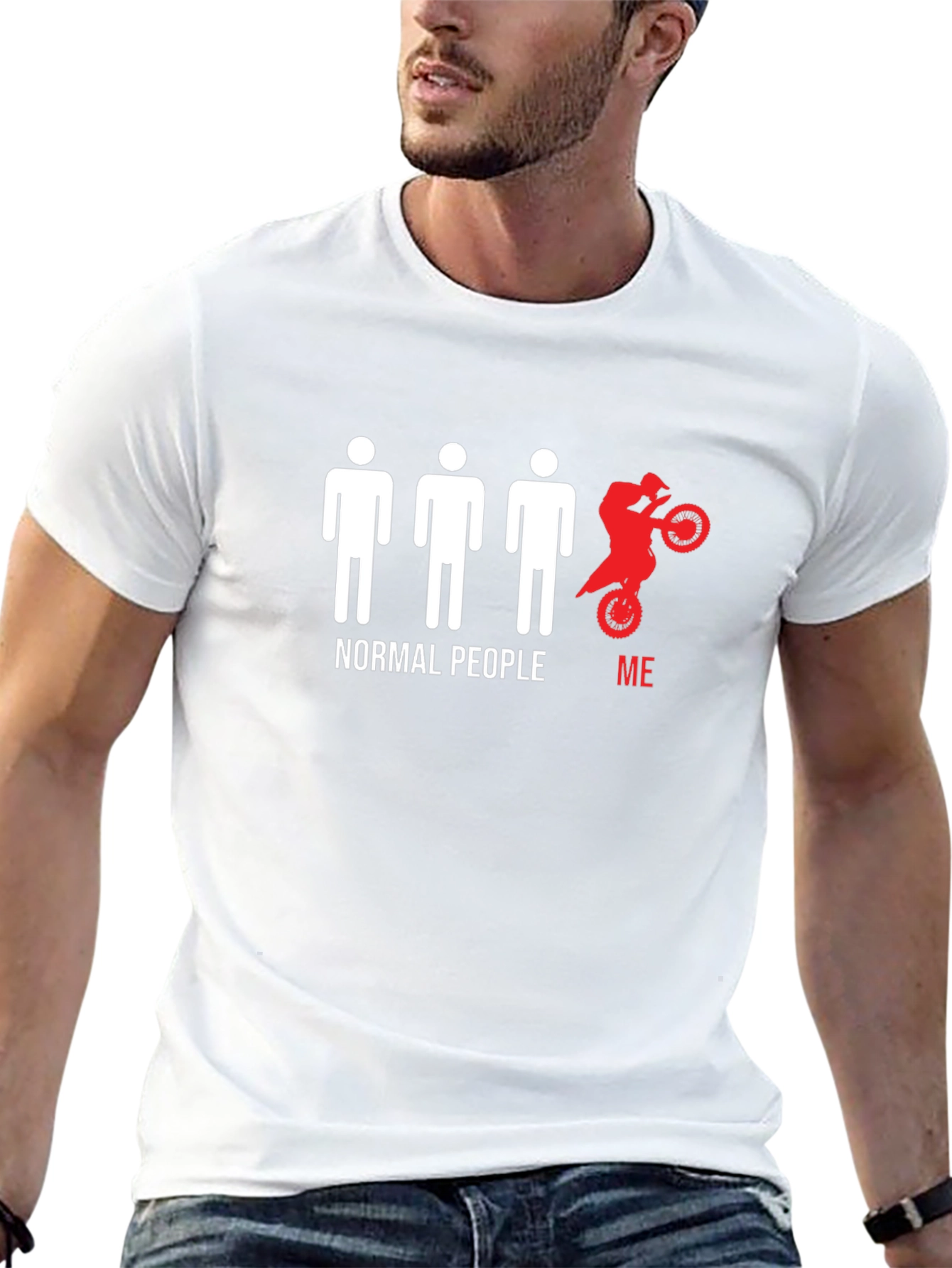 Normal People Me Motocross T-Shirt