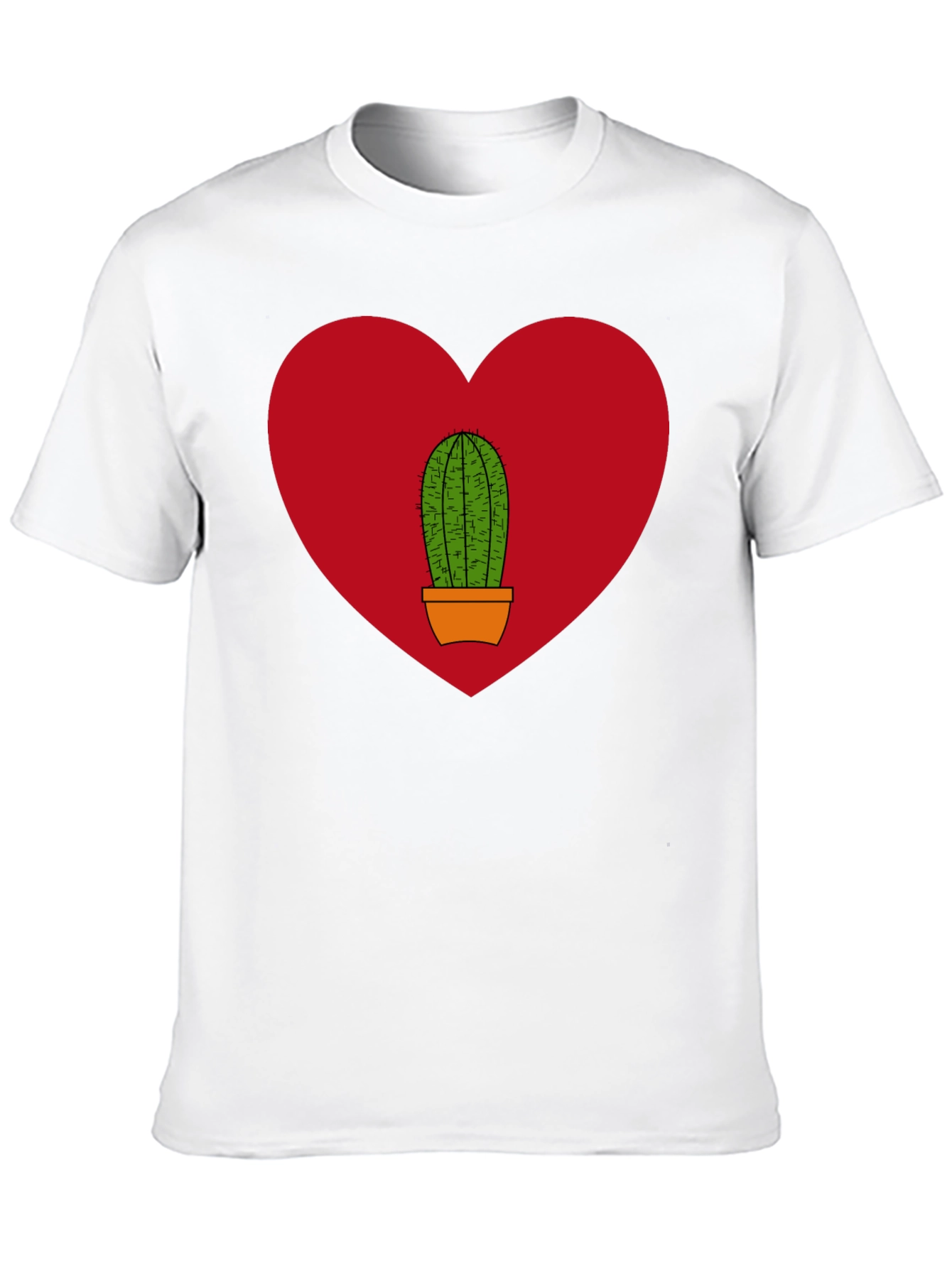 Cactus Heart Graphic Tee - Black