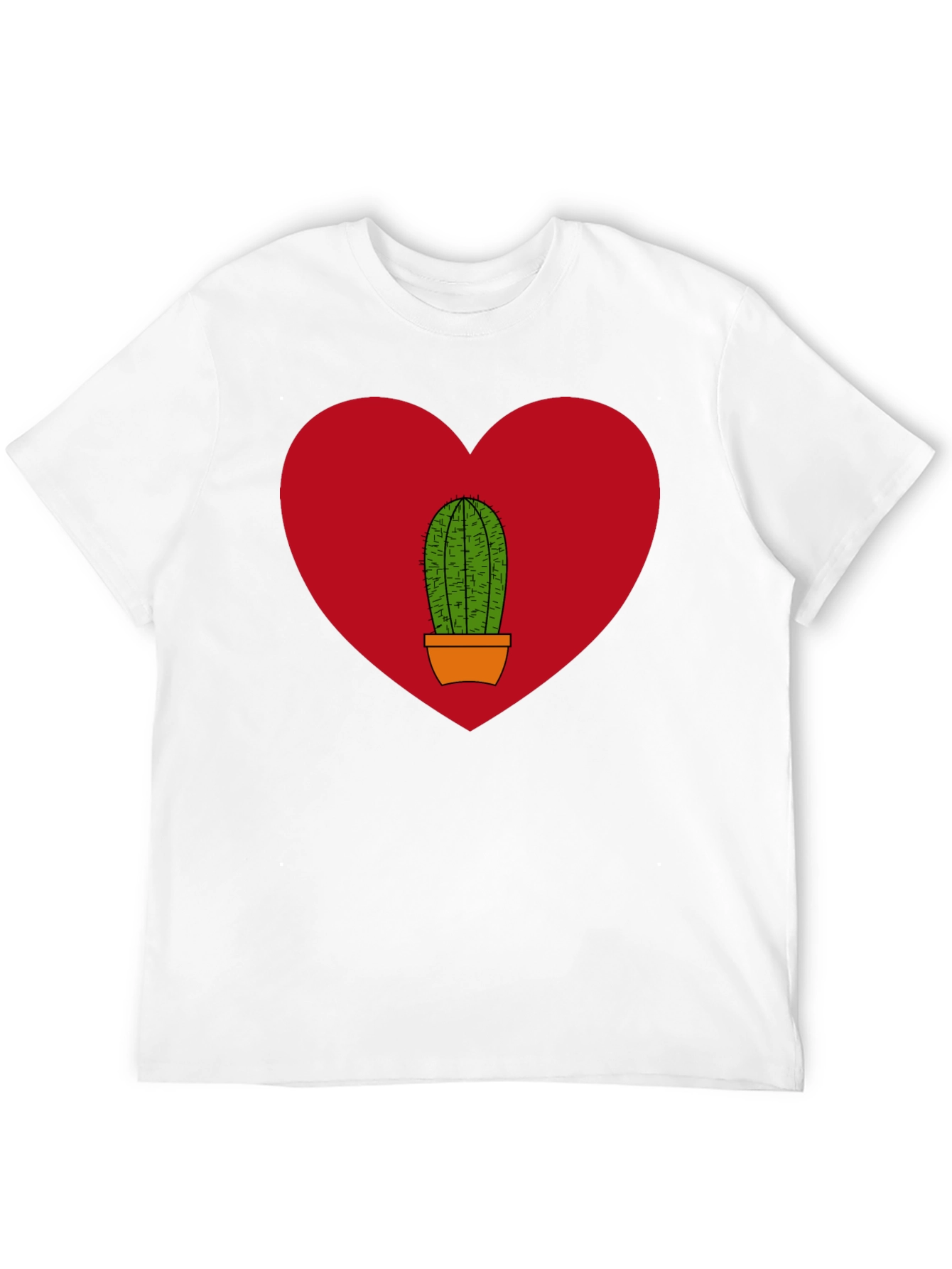 Cactus Heart Graphic Tee - Black
