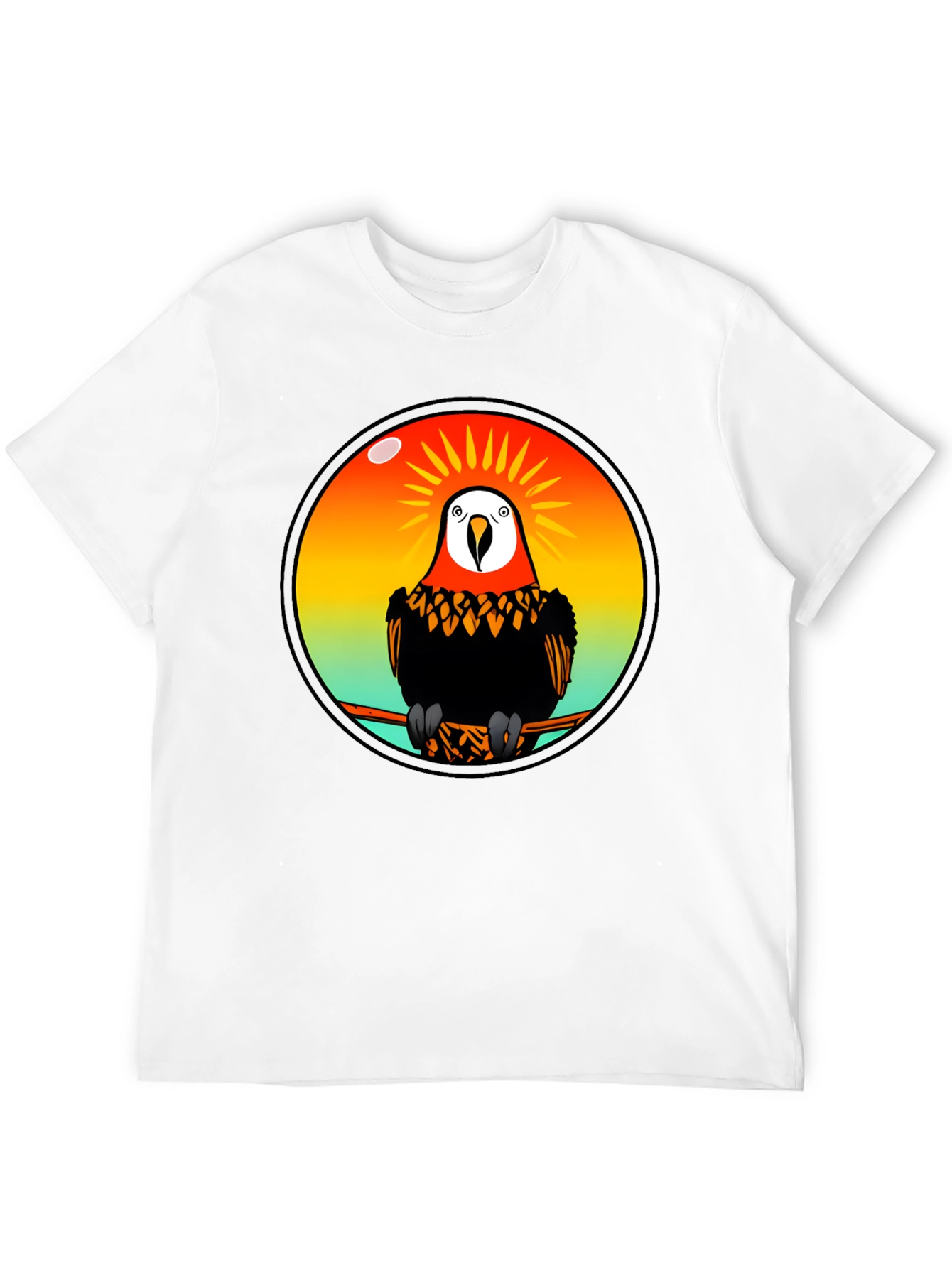 Parrot Graphic T-Shirt - Mens Black Tee