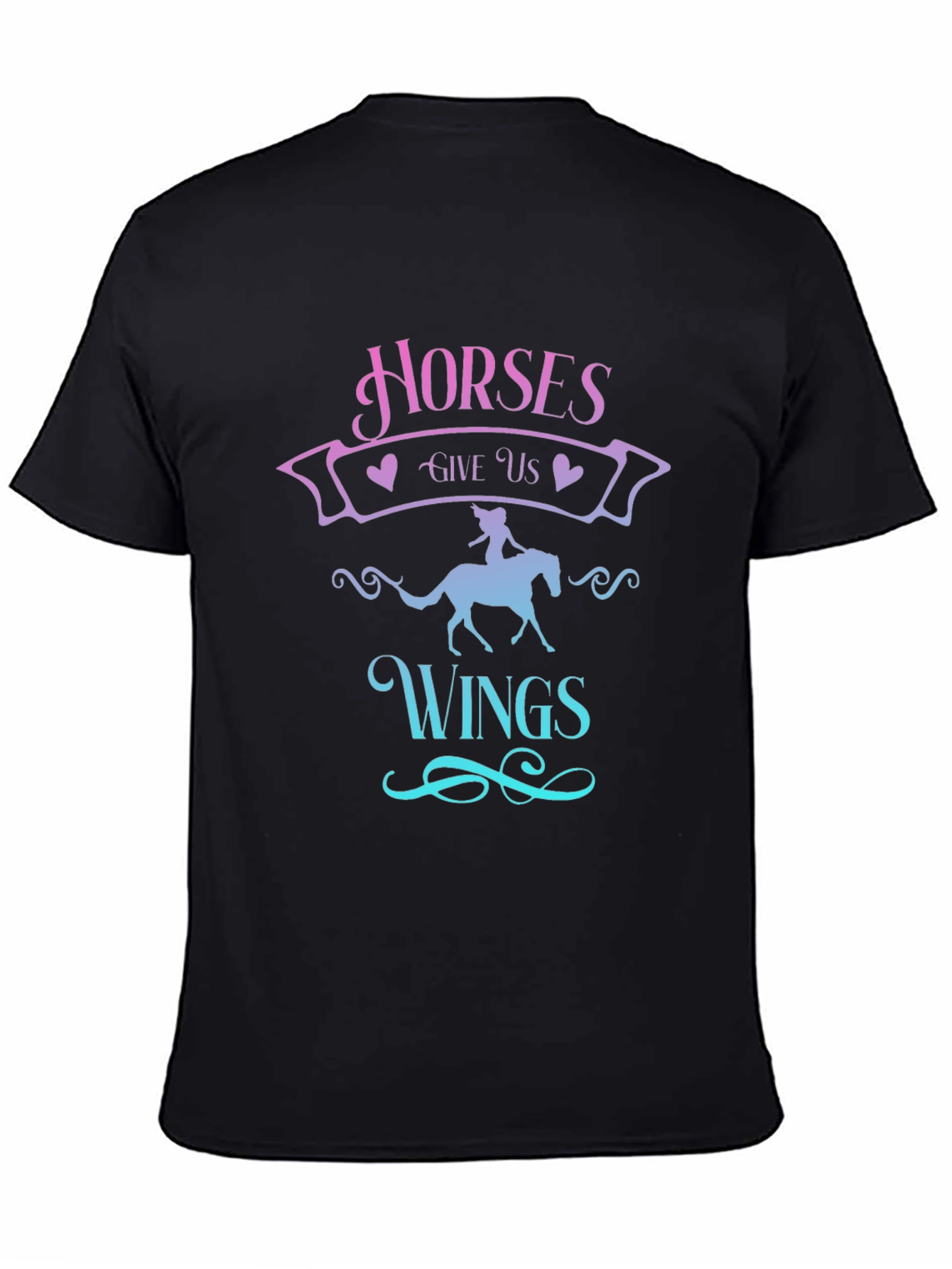 Horses Give Us Wings Graphic T-Shirt