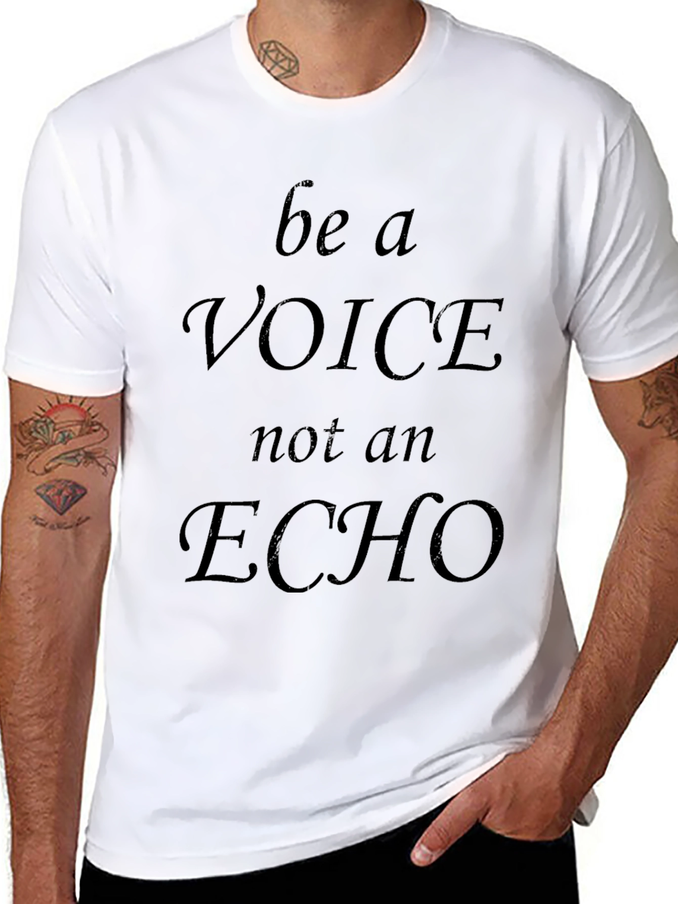 Be a Voice Not an Echo Graphic T-Shirt