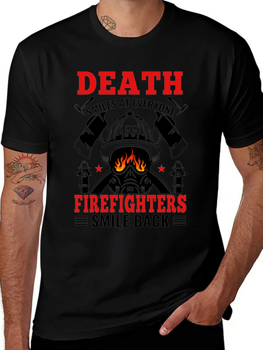 Firefighter Graphic T-Shirt - Death Smiles Tee