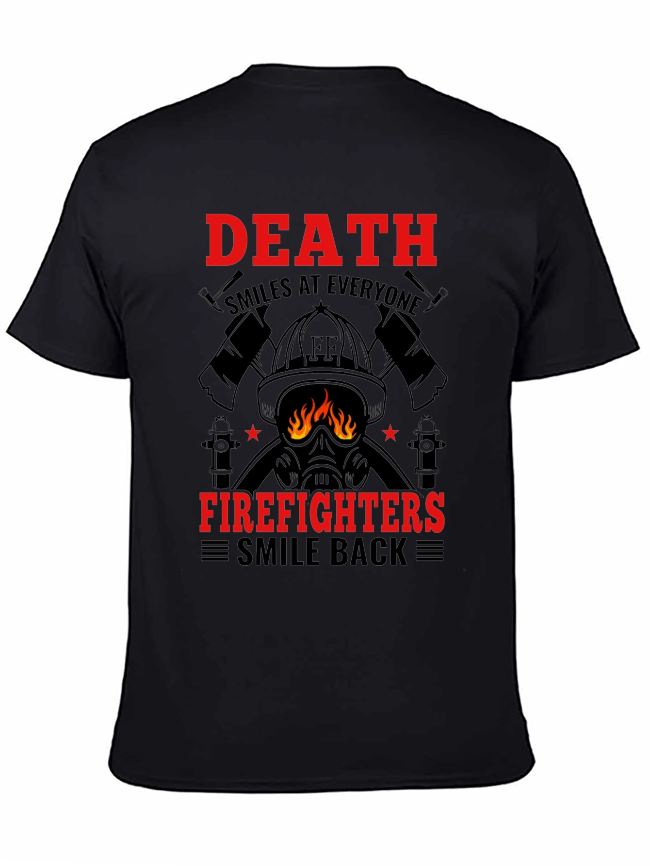 Firefighter Graphic T-Shirt - Death Smiles Tee