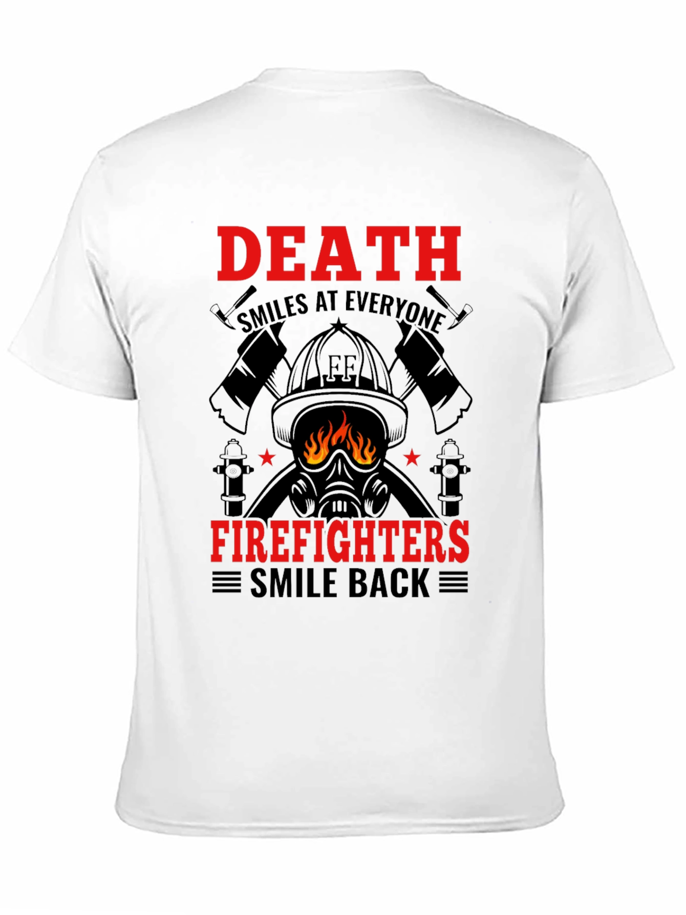 Firefighter Graphic T-Shirt - Death Smiles Tee