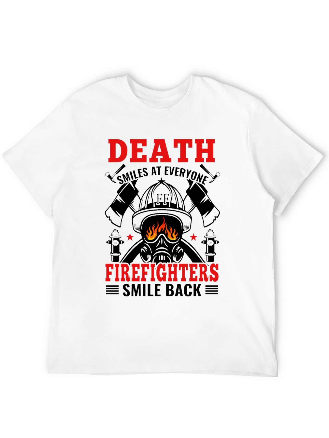 Firefighter Graphic T-Shirt - Death Smiles Tee