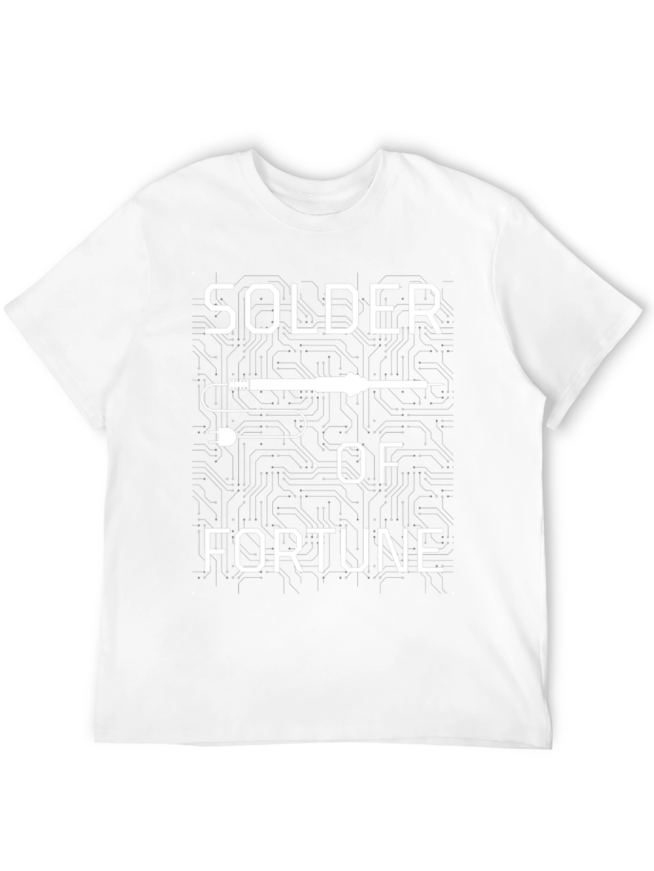 Solder of Fortune Graphic T-Shirt - Black