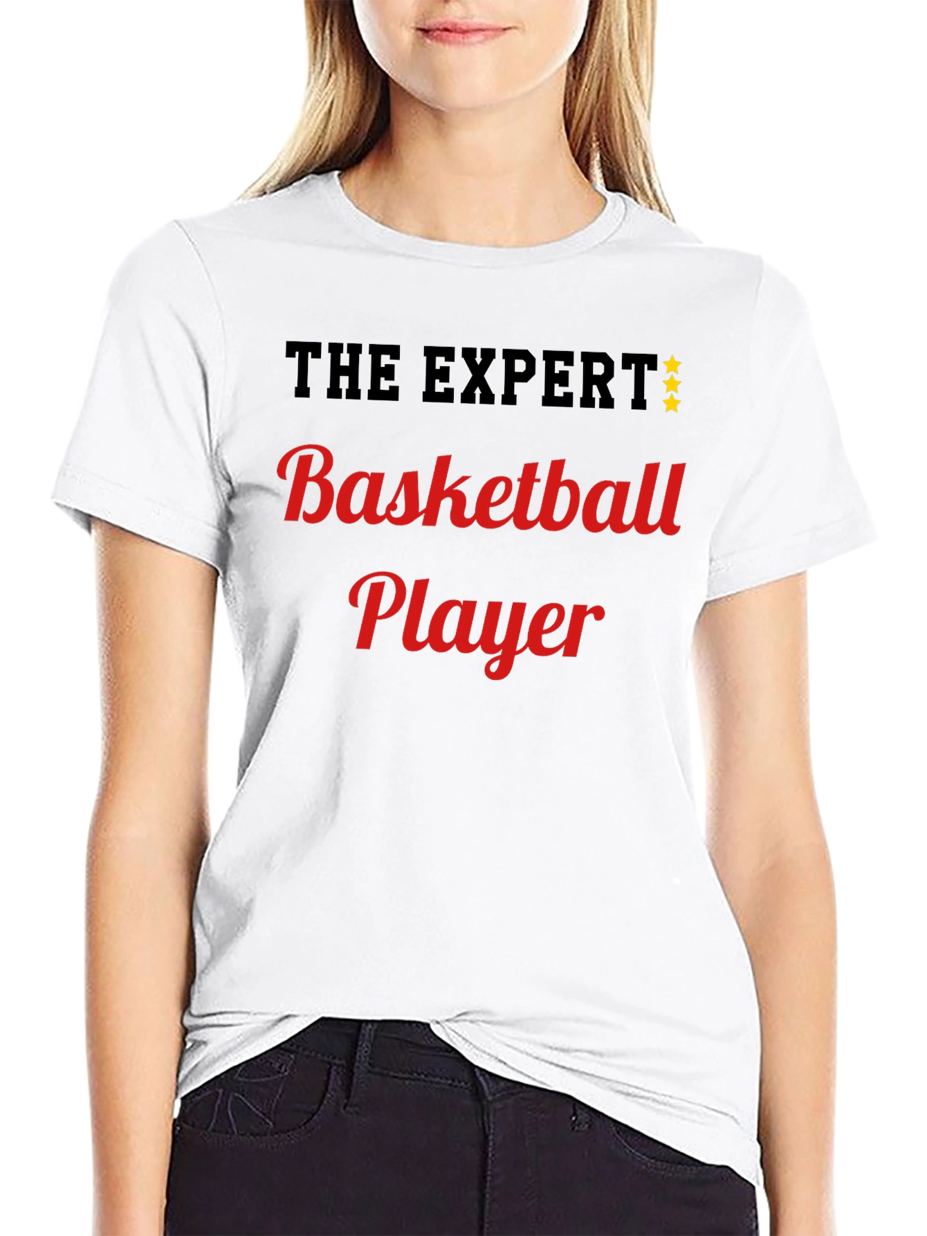 Basketball Expert T-Shirt Black Graphic Tee
