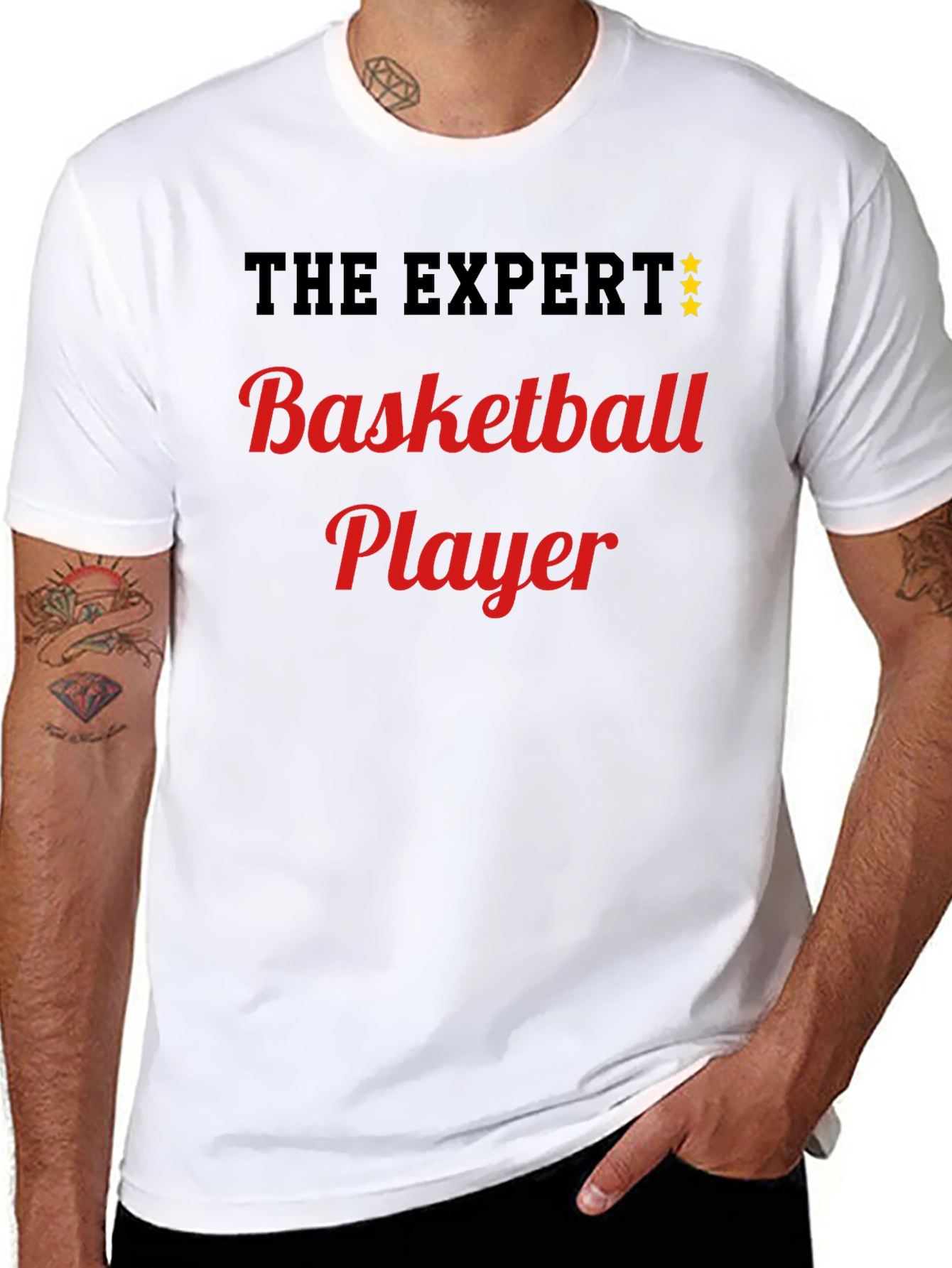 Basketball Expert T-Shirt Black Graphic Tee