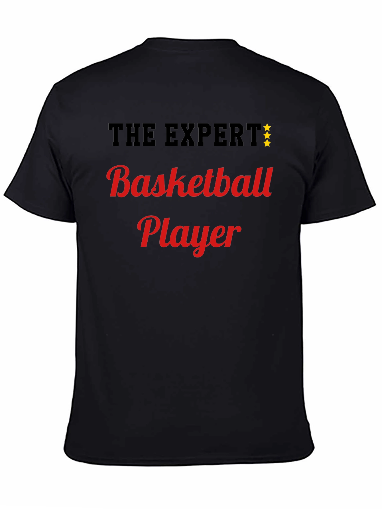 Basketball Expert T-Shirt Black Graphic Tee