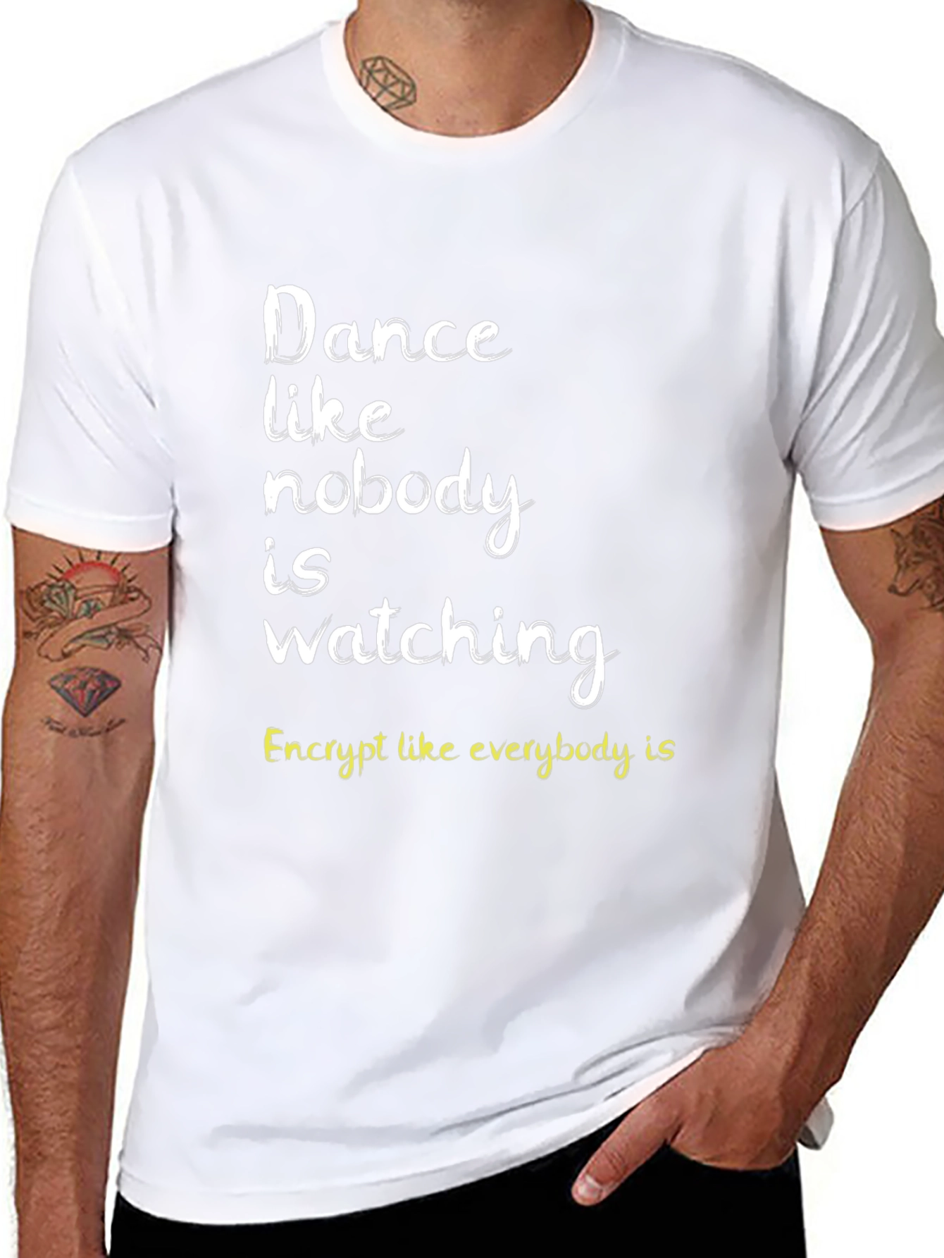 Dance Like Nobodys Watching T-Shirt - Black