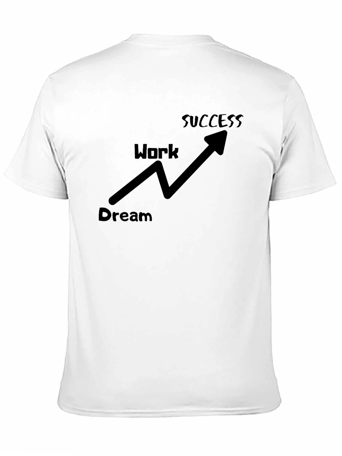 Dream Work Success Black Graphic Tee