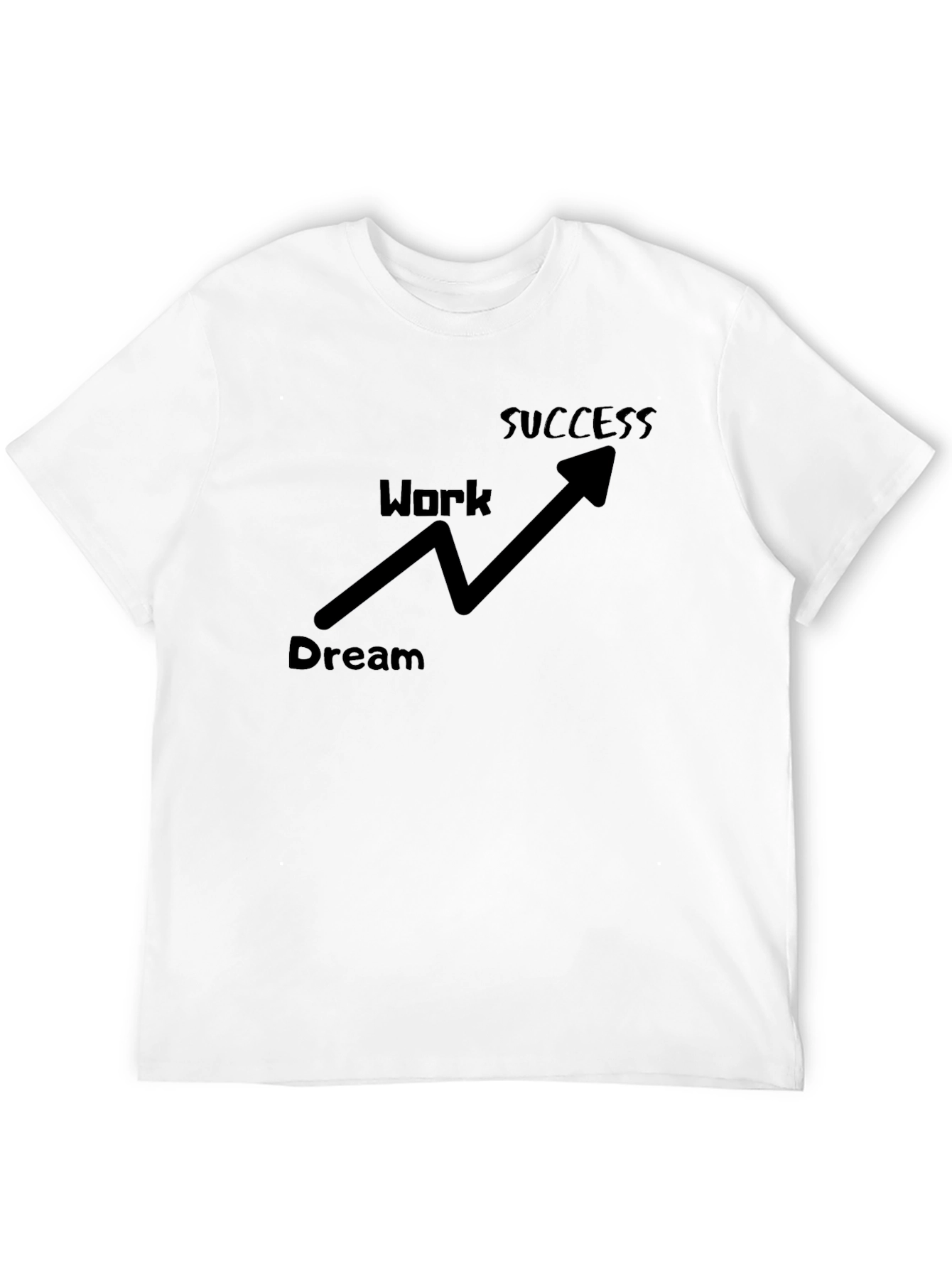 Dream Work Success Black Graphic Tee