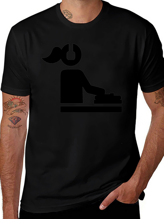 DJ Girl Silhouette Black T-Shirt