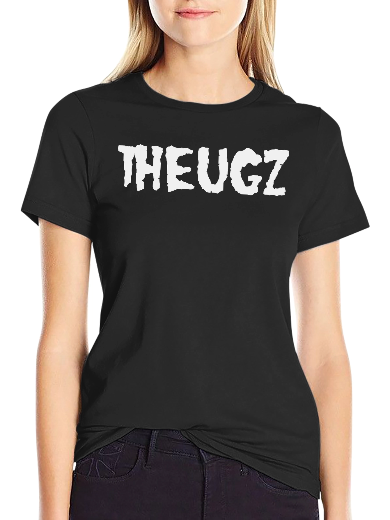 THEUGZ Graphic Tee - Mens Black Cotton T-Shirt