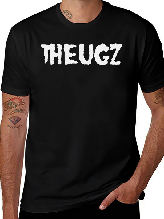 THEUGZ Graphic Tee - Mens Black Cotton T-Shirt