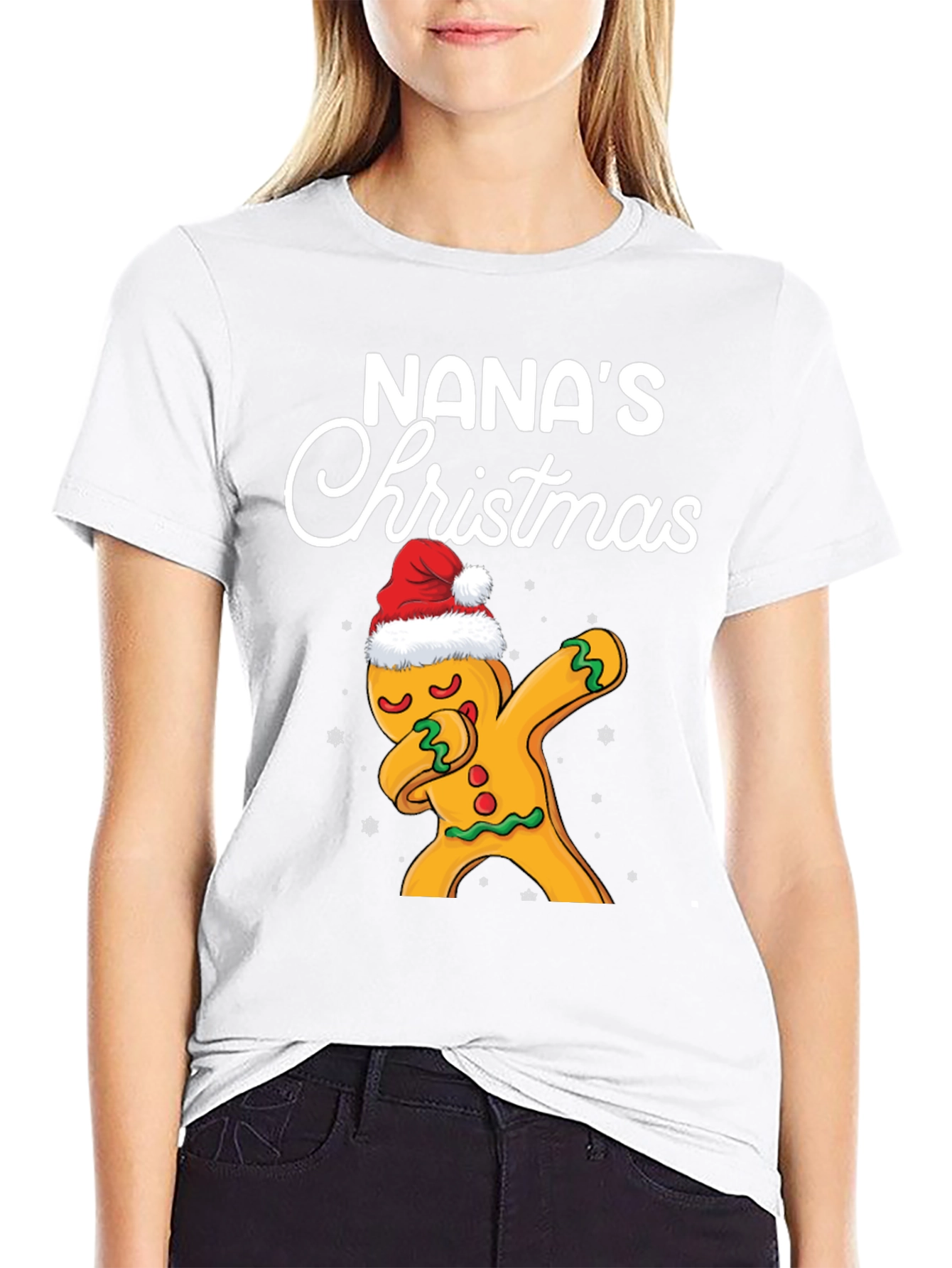 Nanas Christmas Gingerbread Dab T-Shirt
