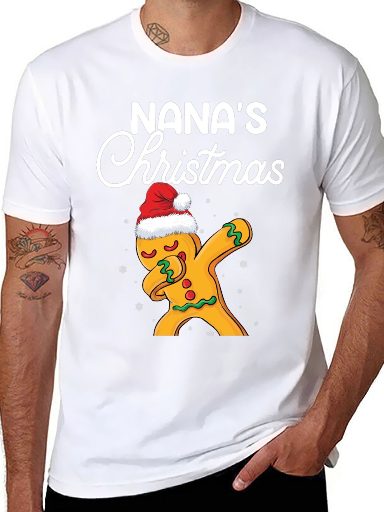 Nanas Christmas Gingerbread Dab T-Shirt