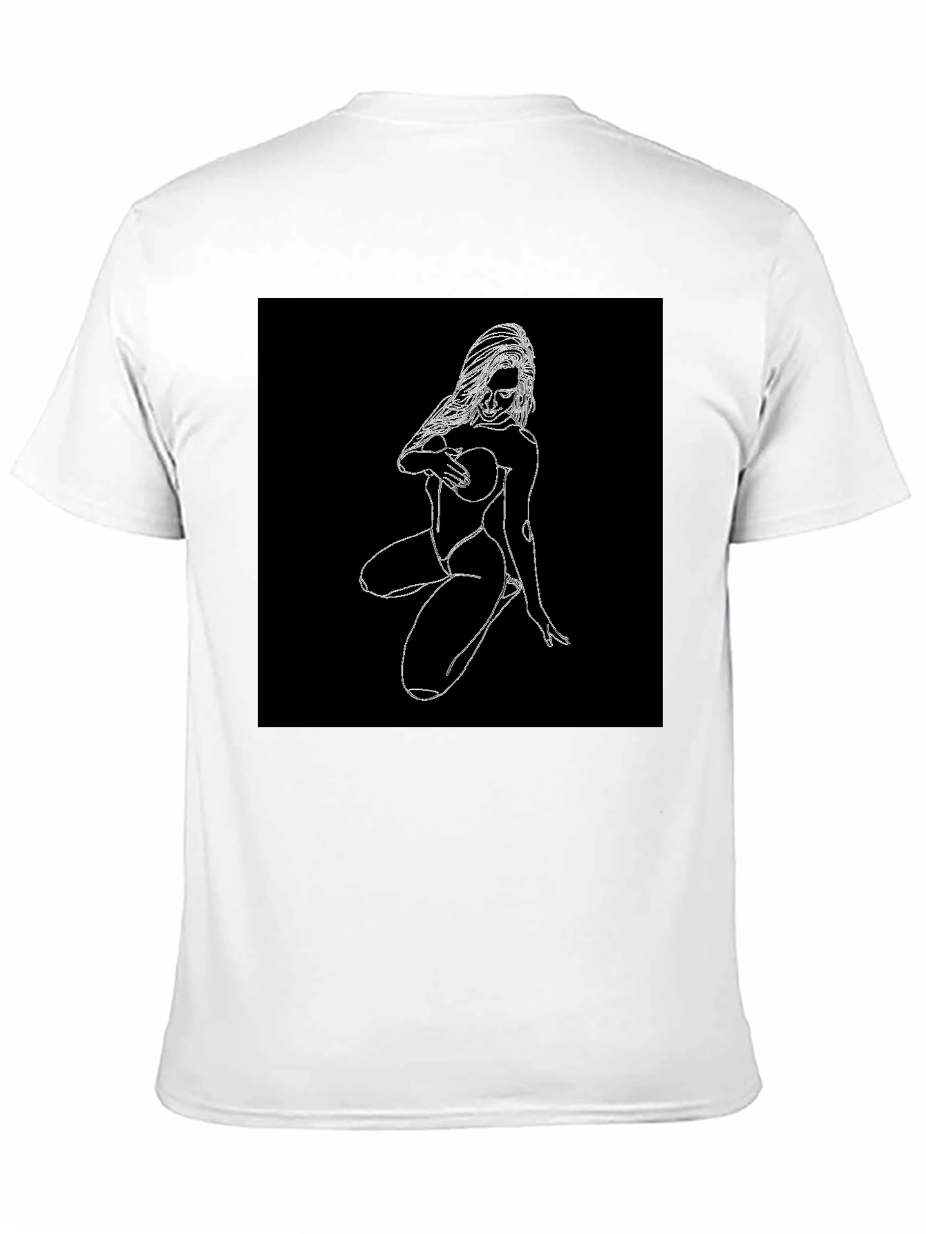 Edgy Graphic Tee - Minimalist Woman Design